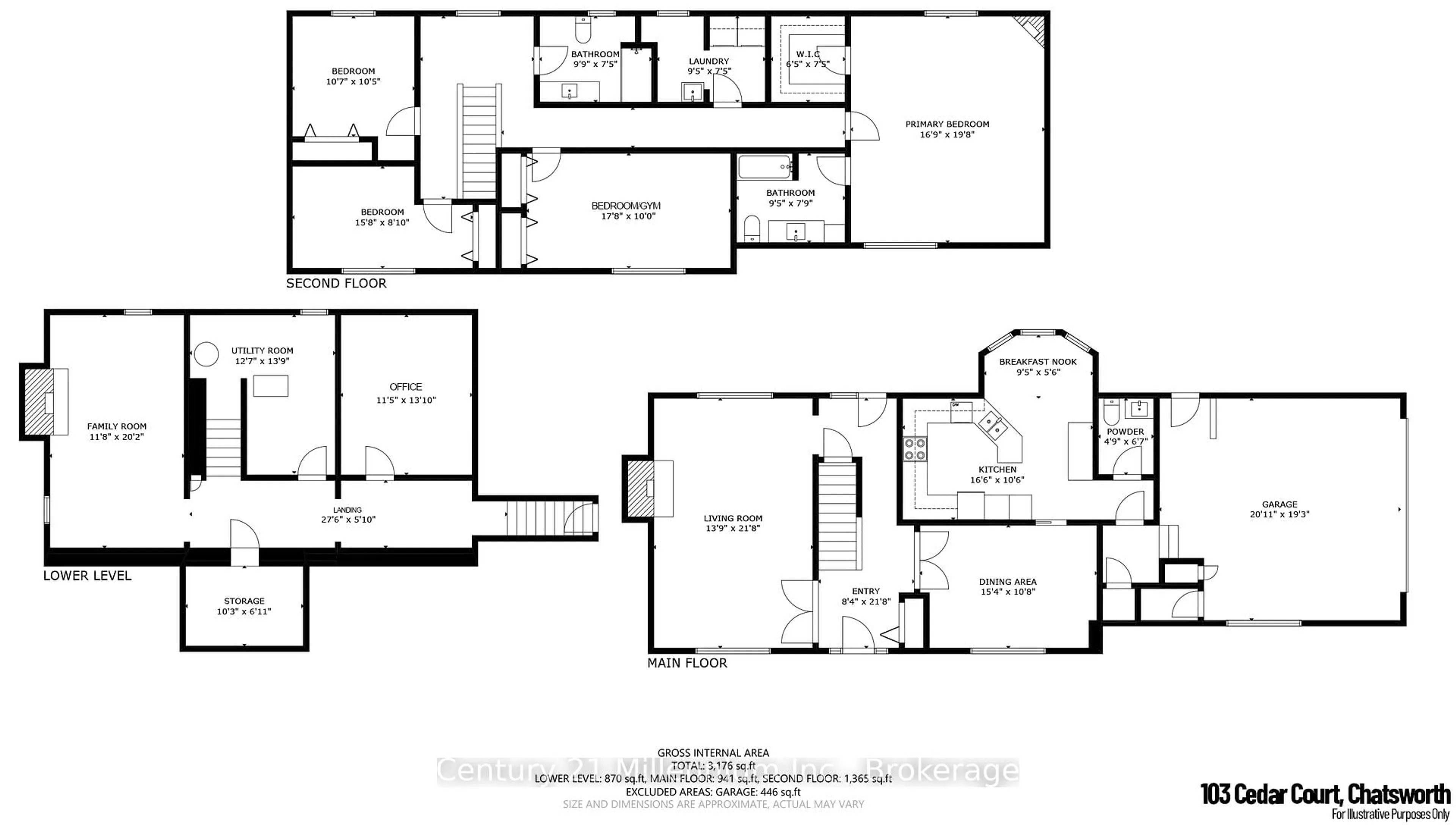 Floor plan for 103 Cedar Crt, Chatsworth Ontario N0H 1G0