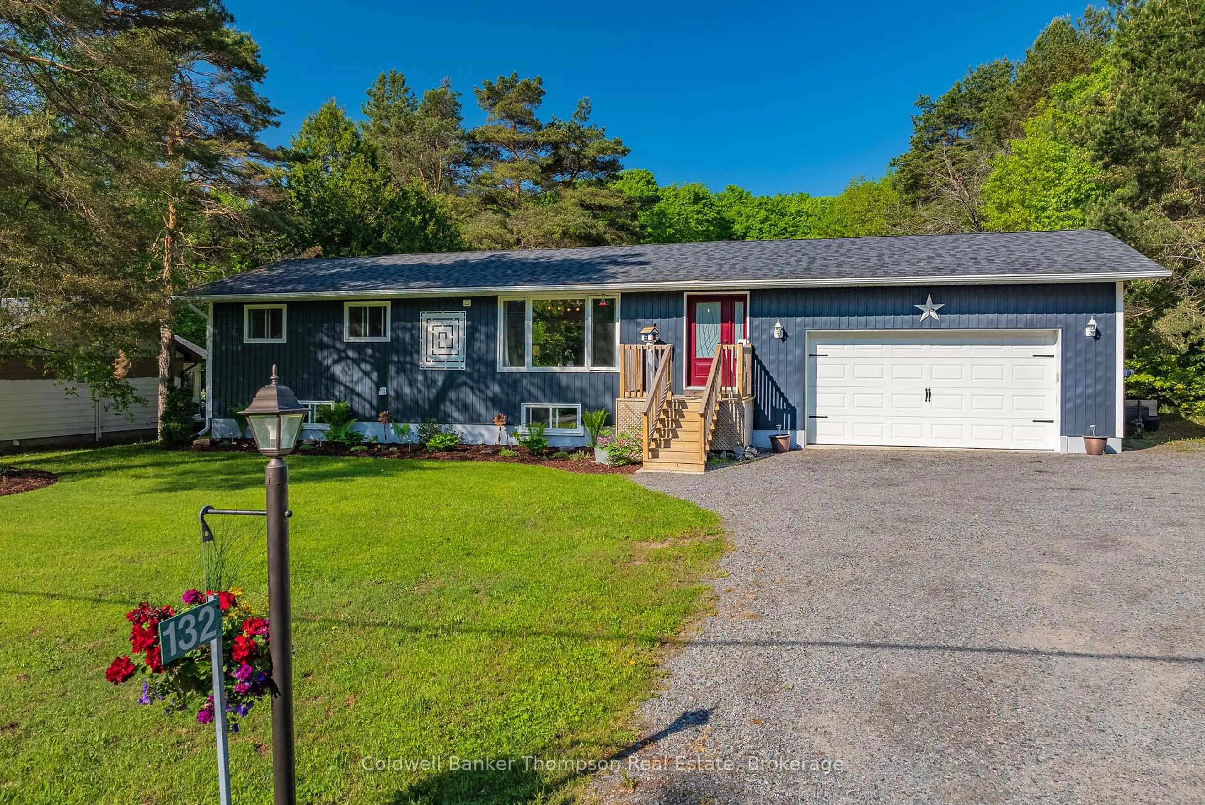 Home with vinyl exterior material, street for 132 Albert St, Strong Ontario P0A 1Z0