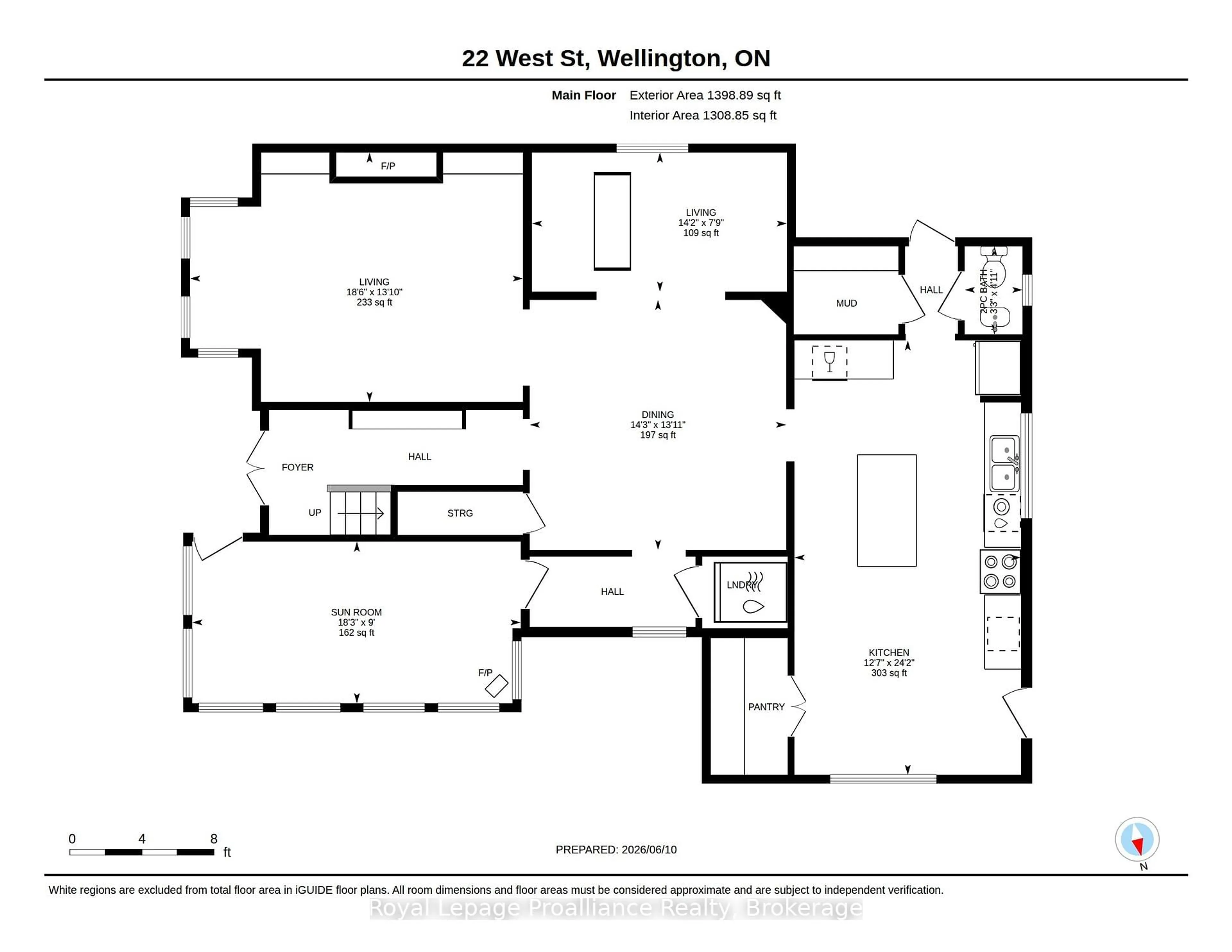 Floor plan for 22 West St, Prince Edward County Ontario K0K 3L0
