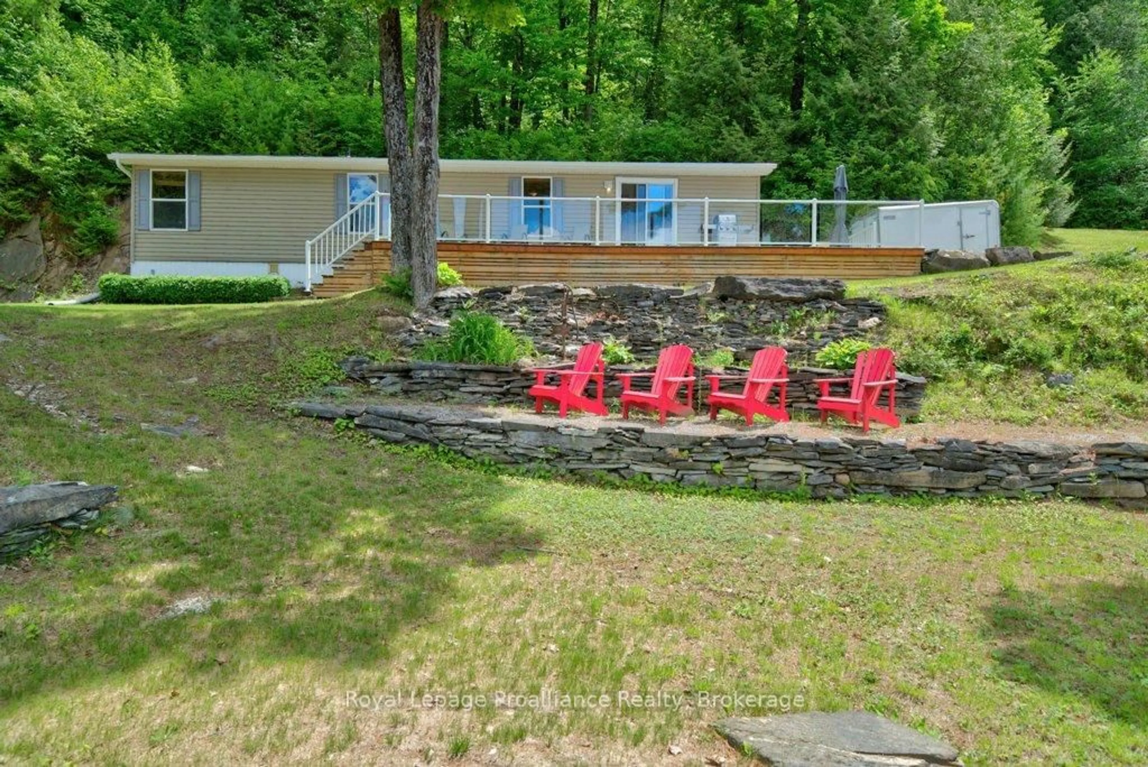 Patio, water/lake/river/ocean view for 1047A Little Miss Lane, Cloyne Ontario K0H 1K0