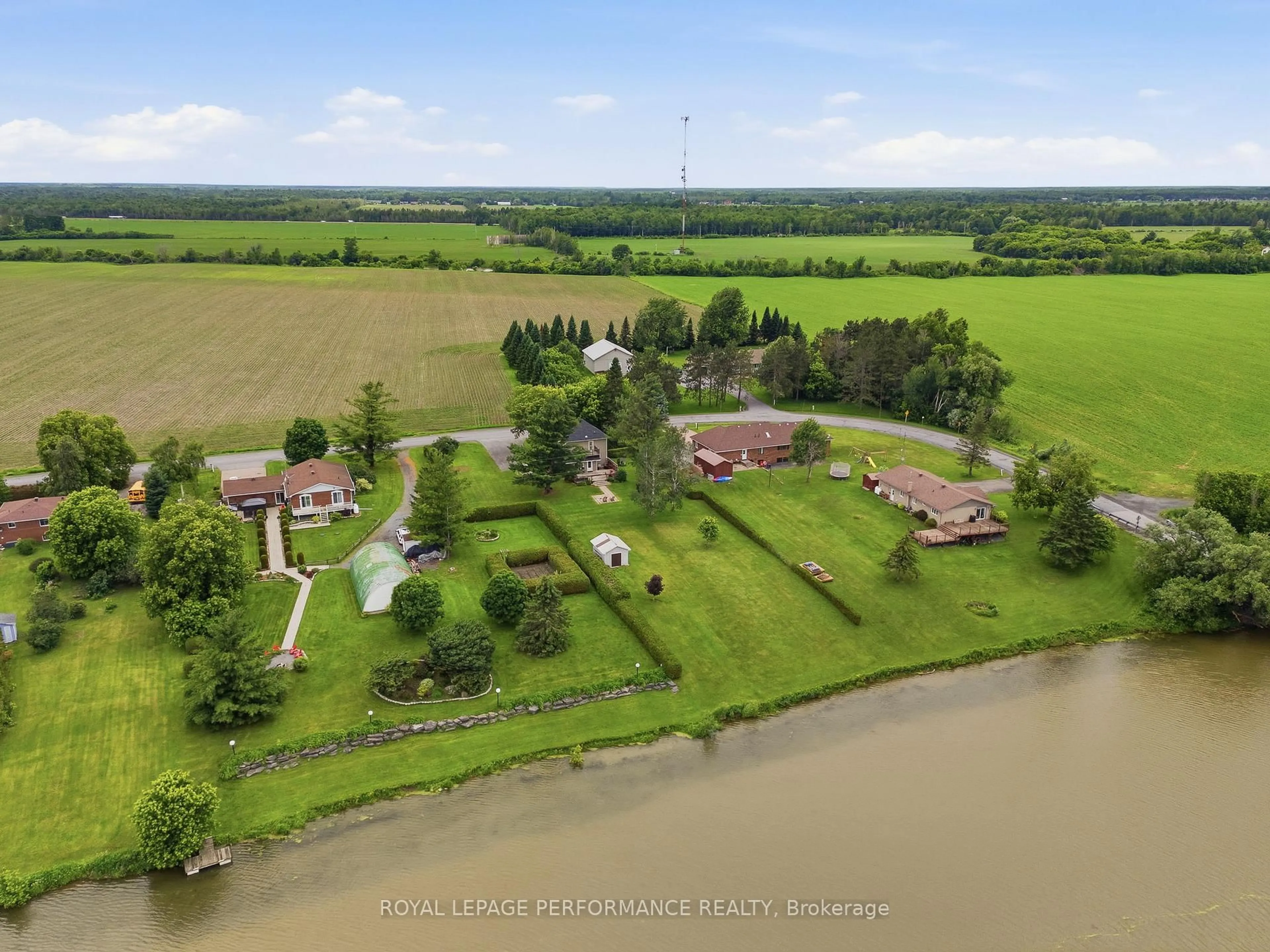 A pic from outside/outdoor area/front of a property/back of a property/a pic from drone, water/lake/river/ocean view for 1169 650 Rte, The Nation Ontario K0A 1M0