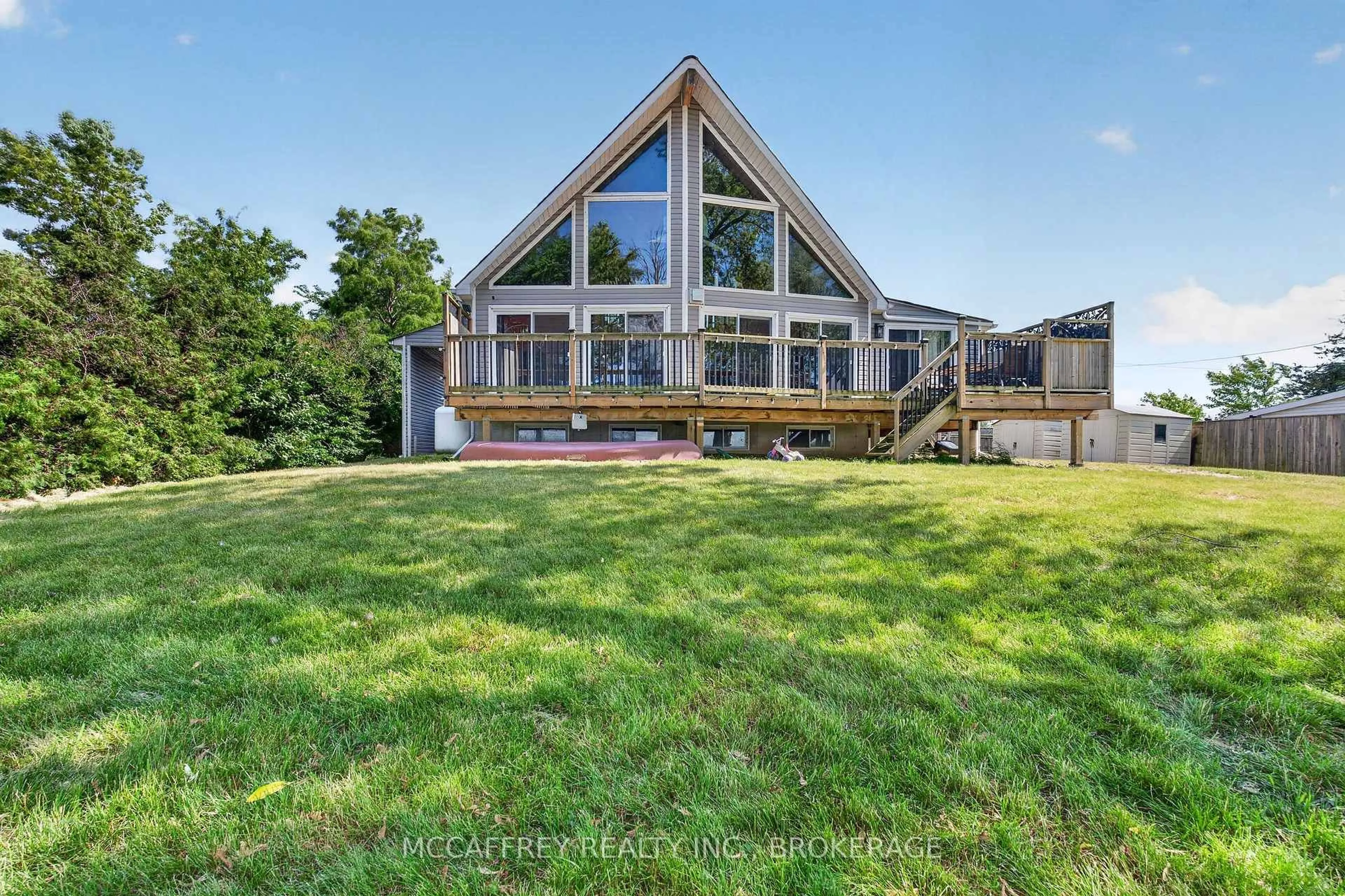 A pic from outside/outdoor area/front of a property/back of a property/a pic from drone, water/lake/river/ocean view for 869 Third Concession Rd, Napanee Ontario K7R 3K7
