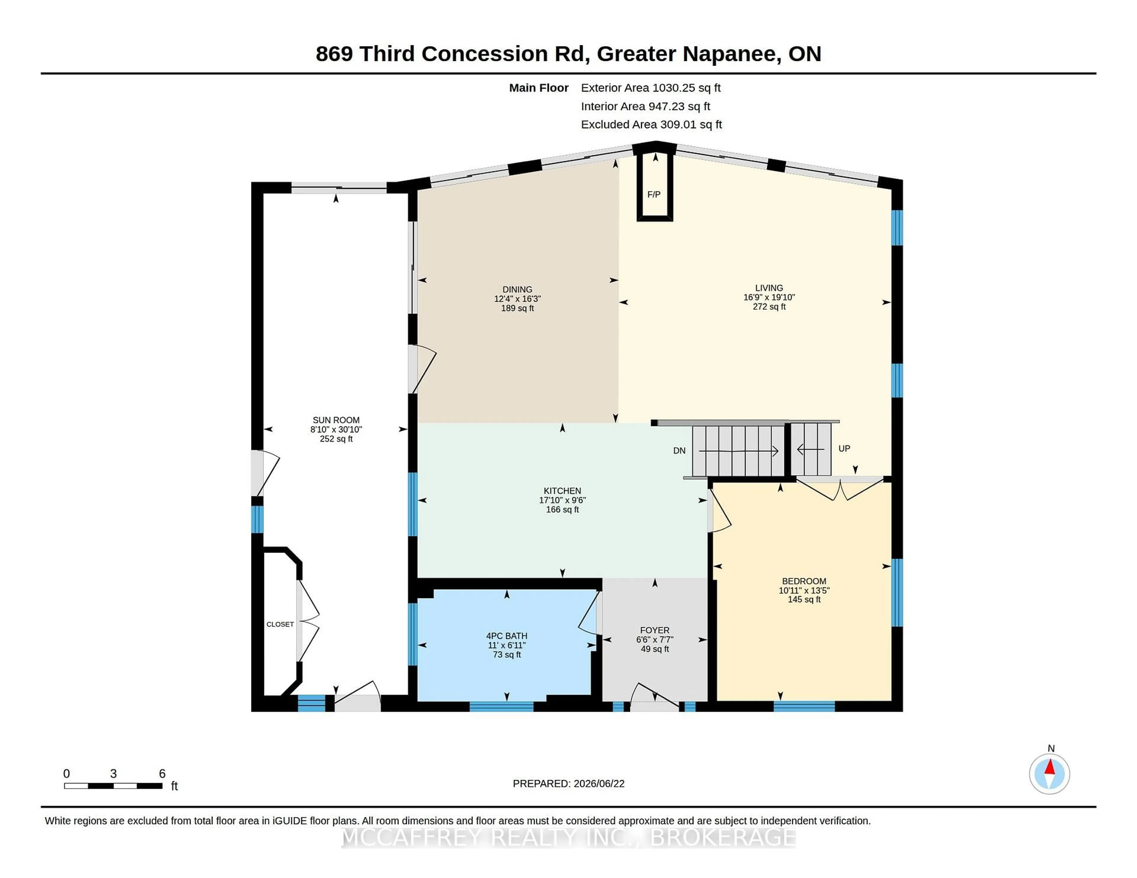 Floor plan for 869 Third Concession Rd, Napanee Ontario K7R 3K7