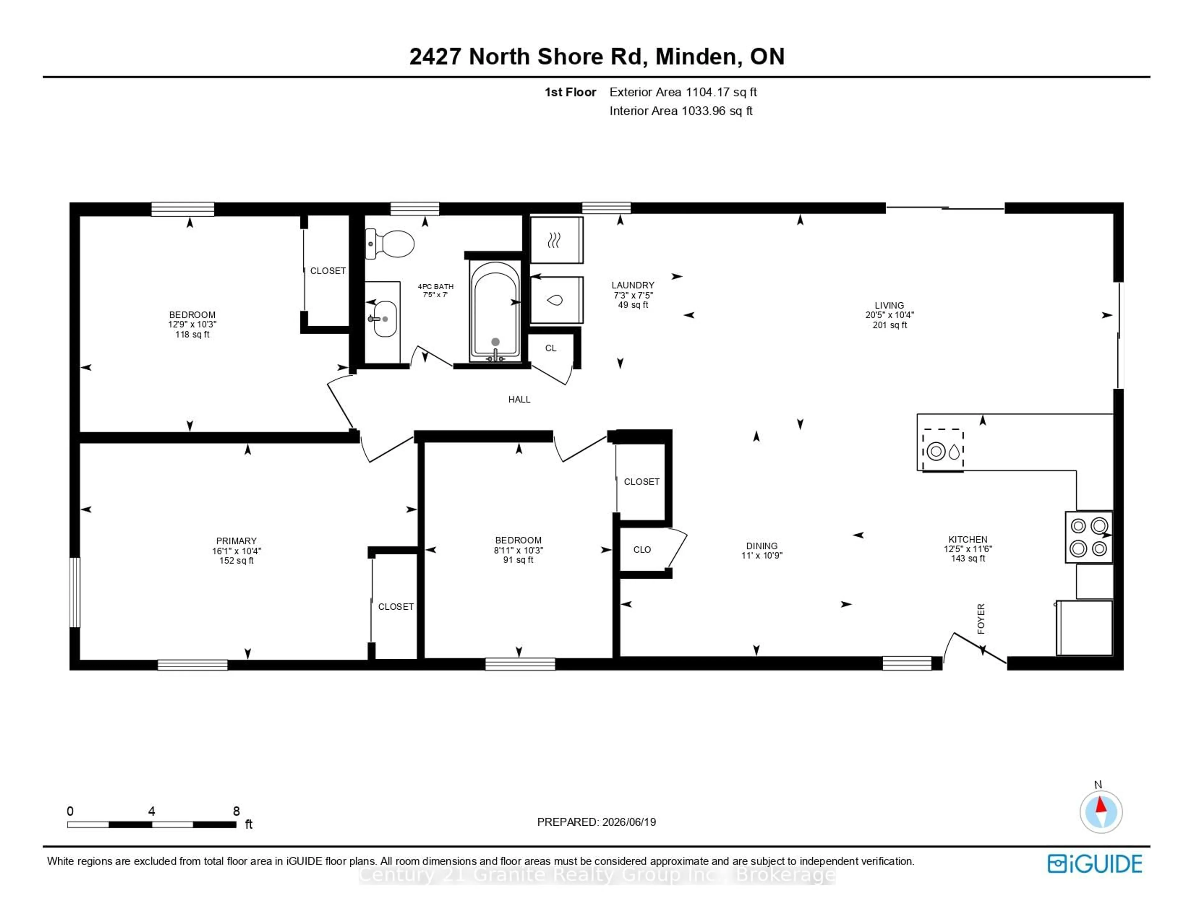 Floor plan for 2427 North Shore Rd, Algonquin Highlands Ontario K0M 1S0