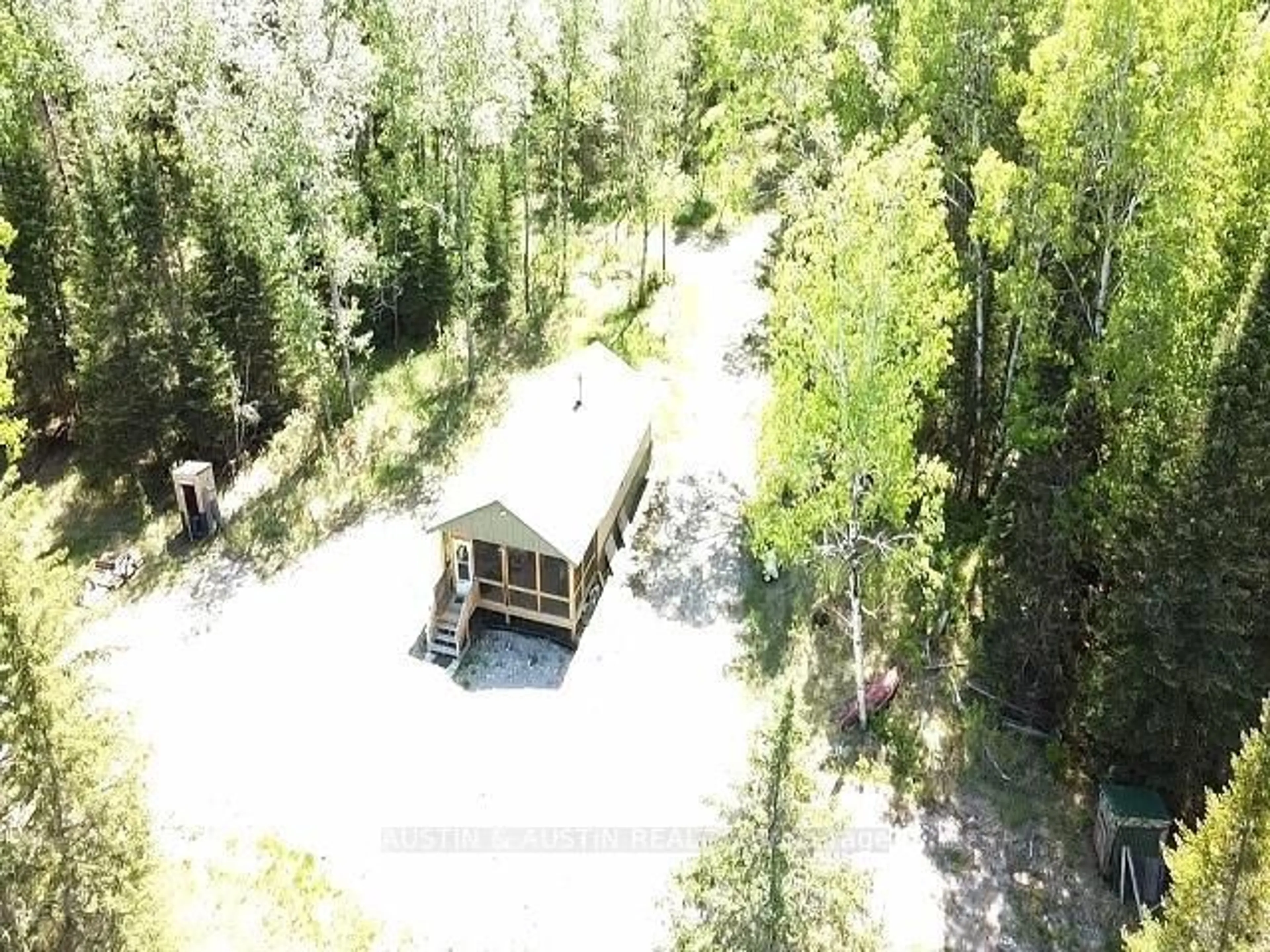 A pic from outside/outdoor area/front of a property/back of a property/a pic from drone, forest/trees view for 0 Nicoll Road, Brighton Twp., Kenora Remote Area Ontario P8N 2Y5