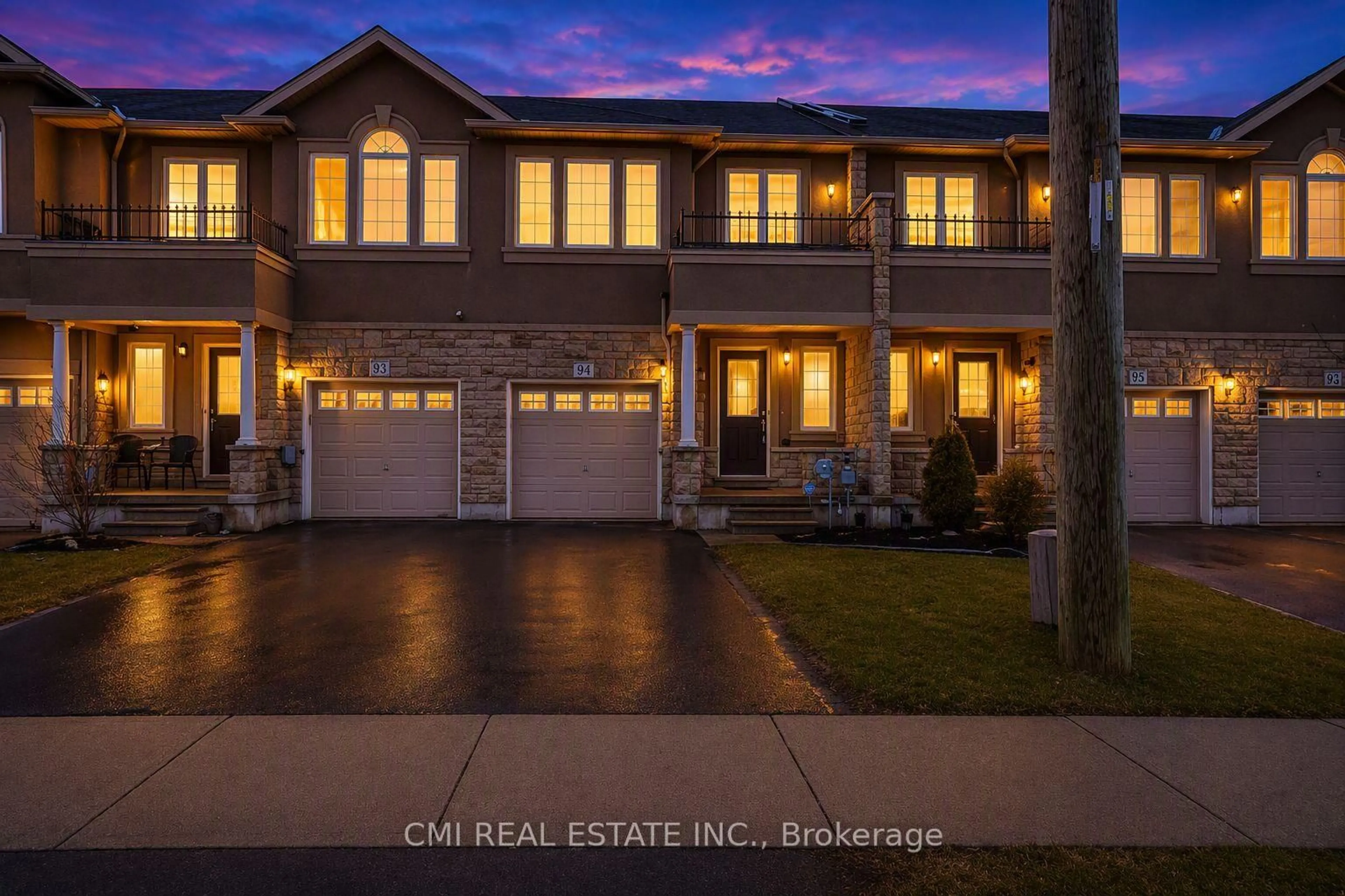 Home with brick exterior material, street for 93 Penny Lane, Hamilton Ontario L8J 2V7