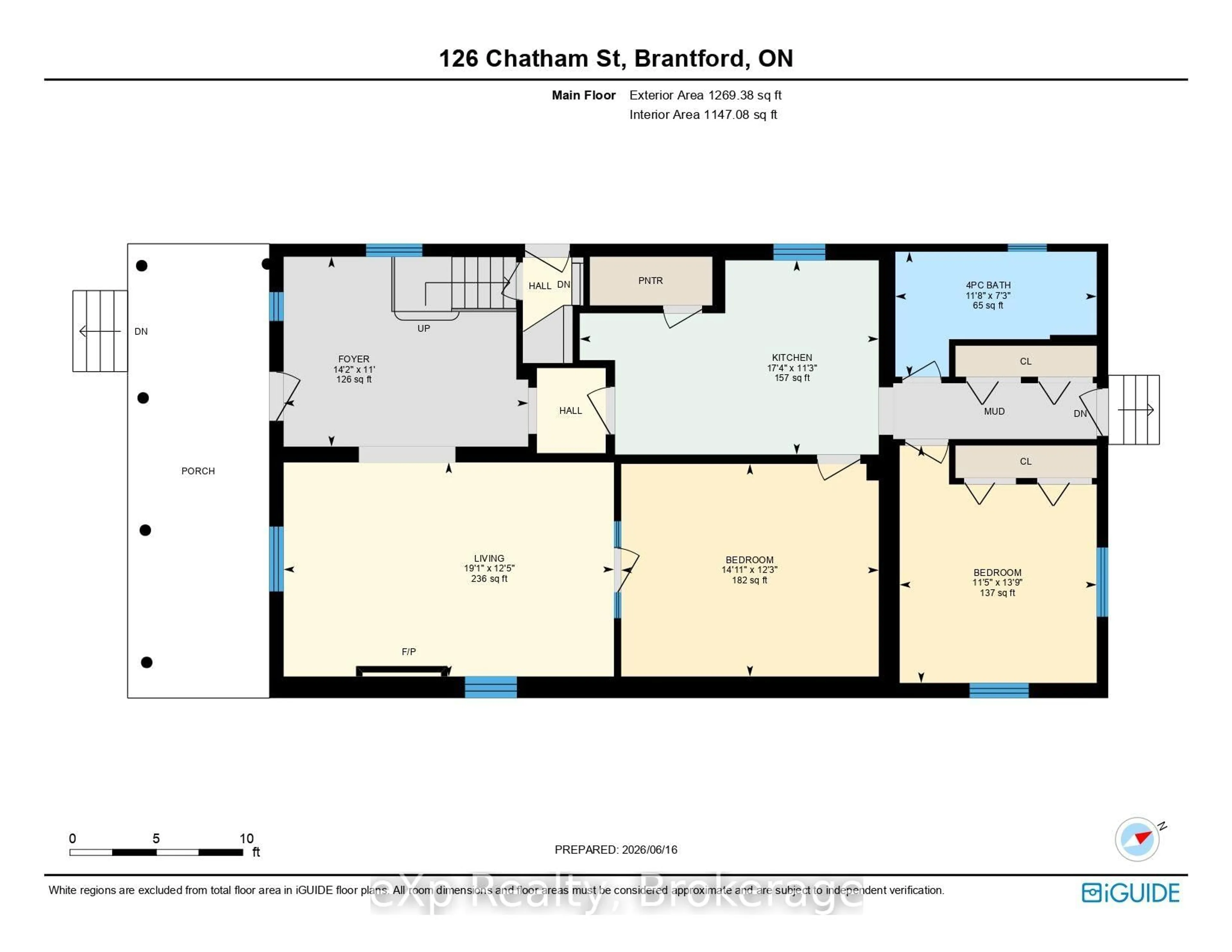 Floor plan for 126 Chatham St, Brant Ontario N3S 4G4
