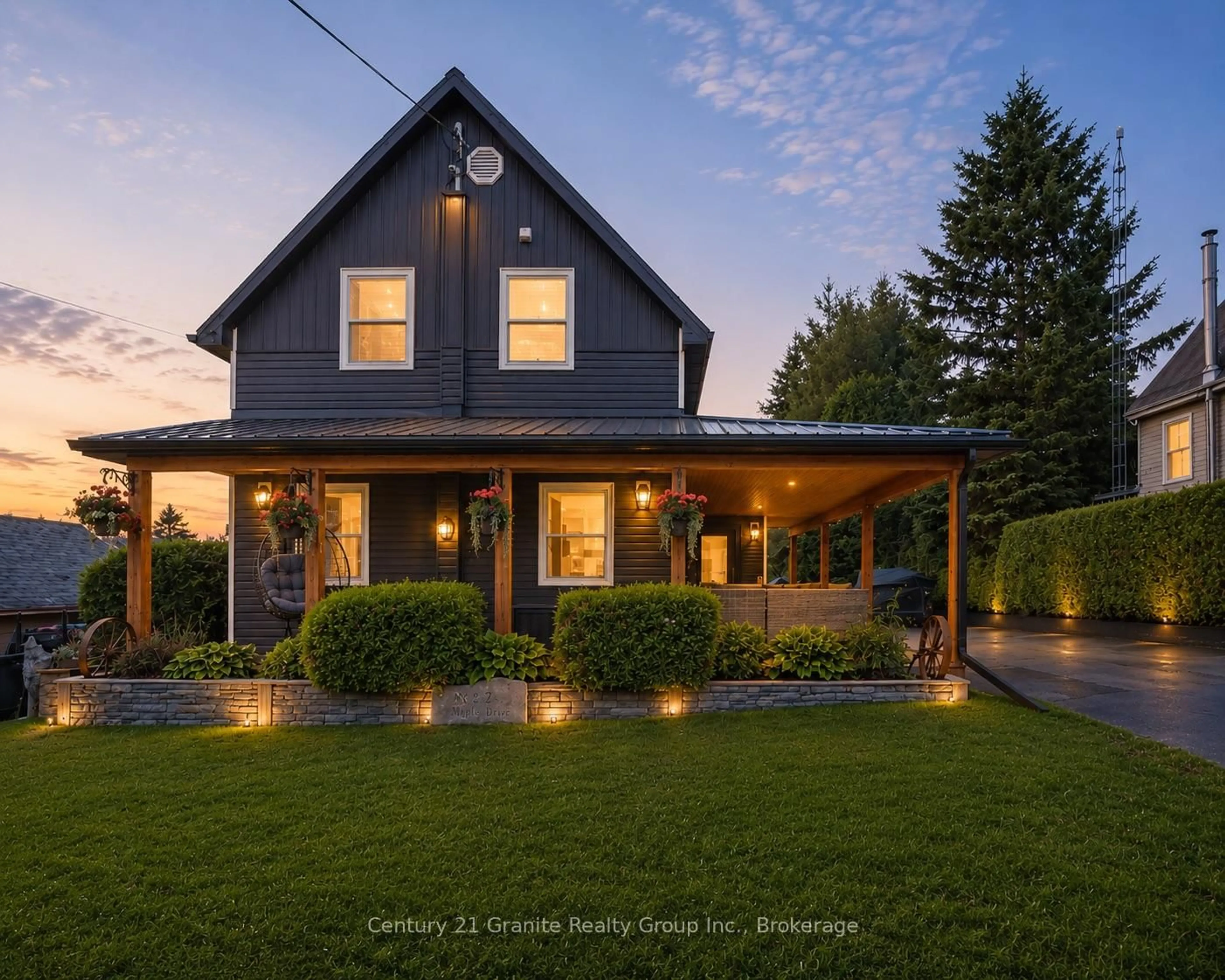 Home with vinyl exterior material, street for 25 Post St, South Algonquin Ontario K0J 2M0
