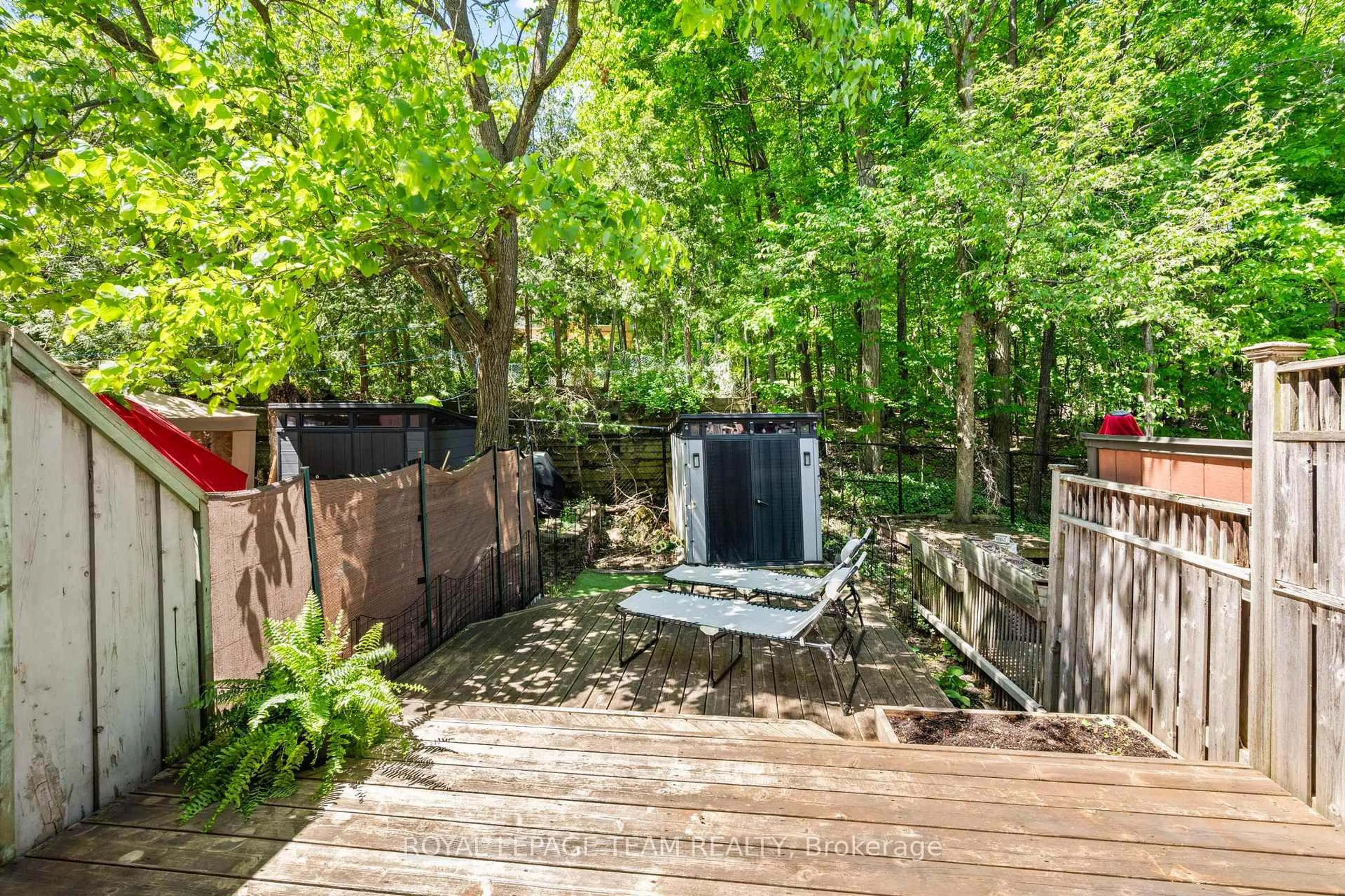 Patio, forest/trees view for 212 Provender Ave, Ottawa Ontario K1K 4N7