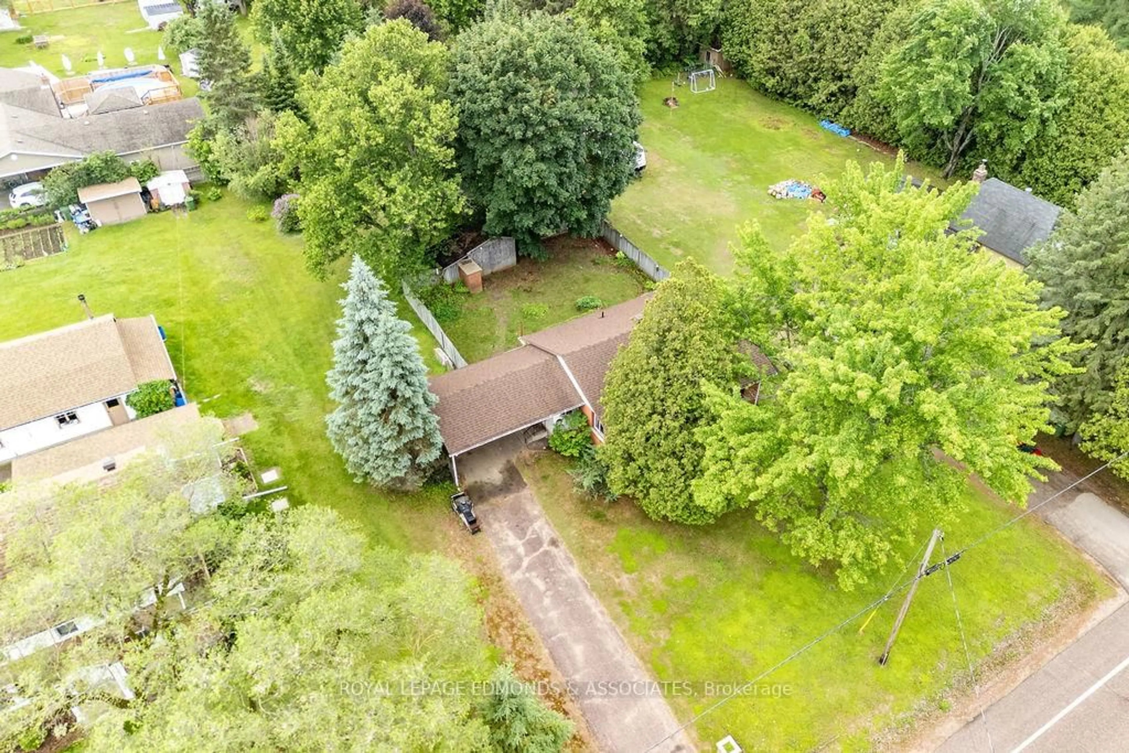 A pic from outside/outdoor area/front of a property/back of a property/a pic from drone, forest/trees view for 27 Achray Rd, Pembroke Ontario K8A 6L1