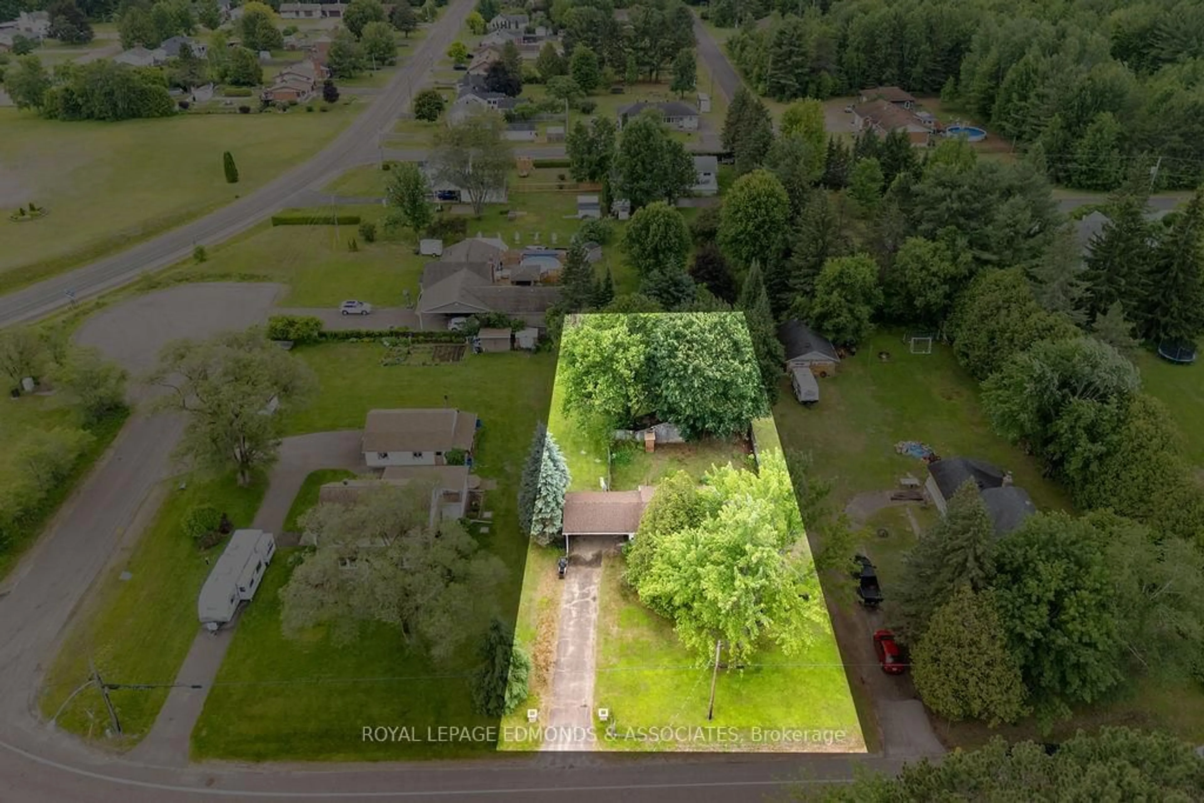 A pic from outside/outdoor area/front of a property/back of a property/a pic from drone, forest/trees view for 27 Achray Rd, Pembroke Ontario K8A 6L1