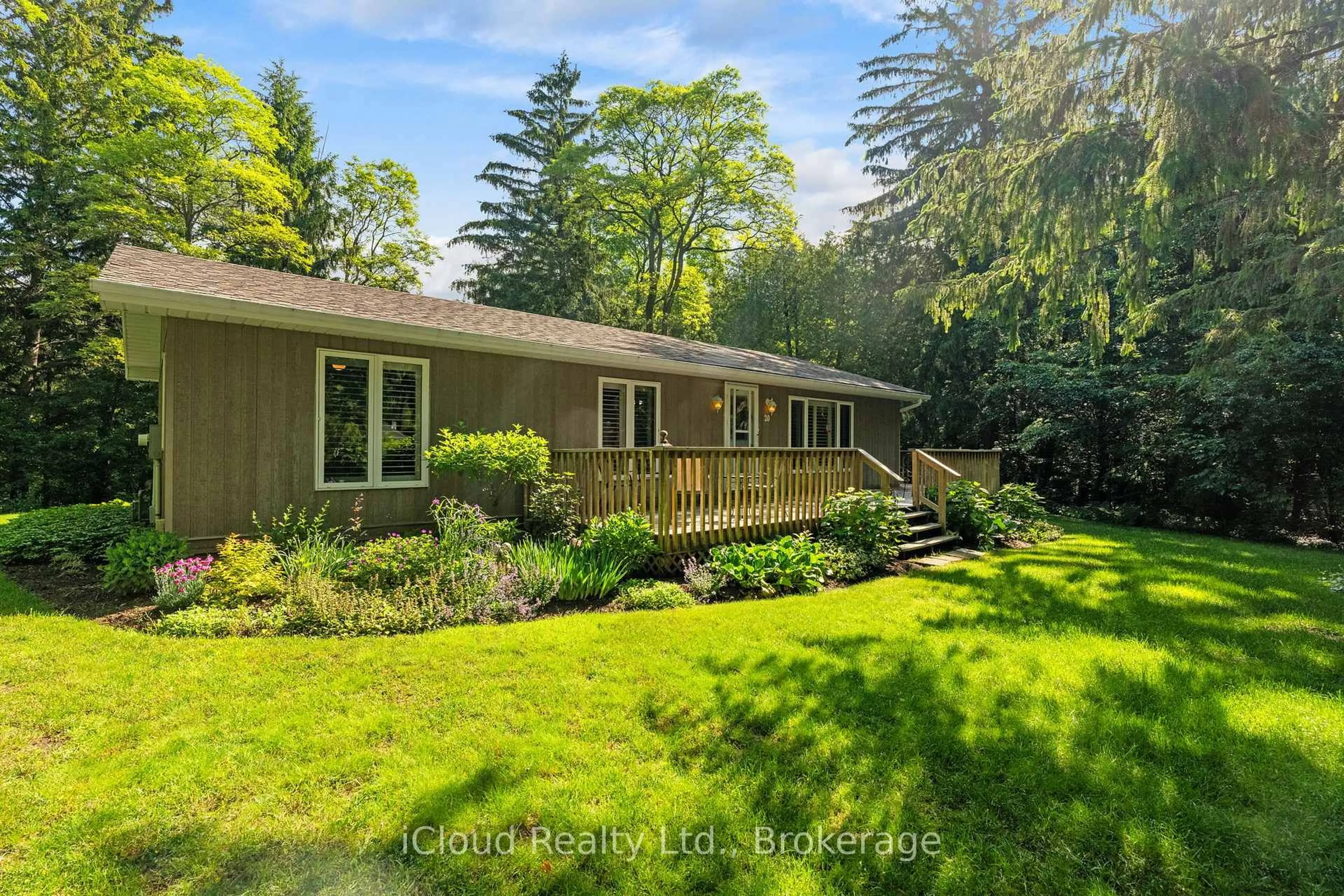 A pic from outside/outdoor area/front of a property/back of a property/a pic from drone, water/lake/river/ocean view for 20 Mactavesh Cres, Bluewater Ontario N0M 1G0