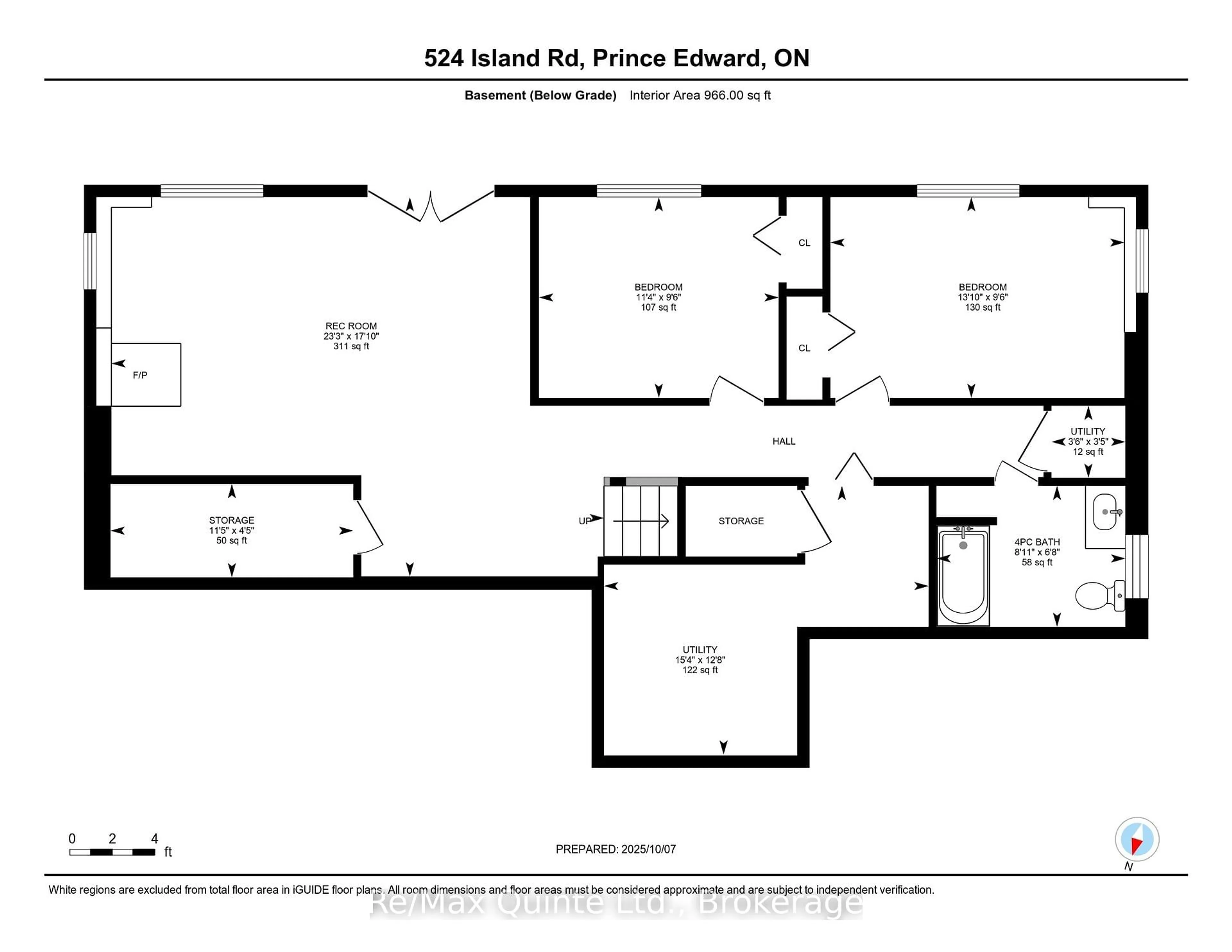 Floor plan for 524 Island Rd, Prince Edward County Ontario K0K 2T0