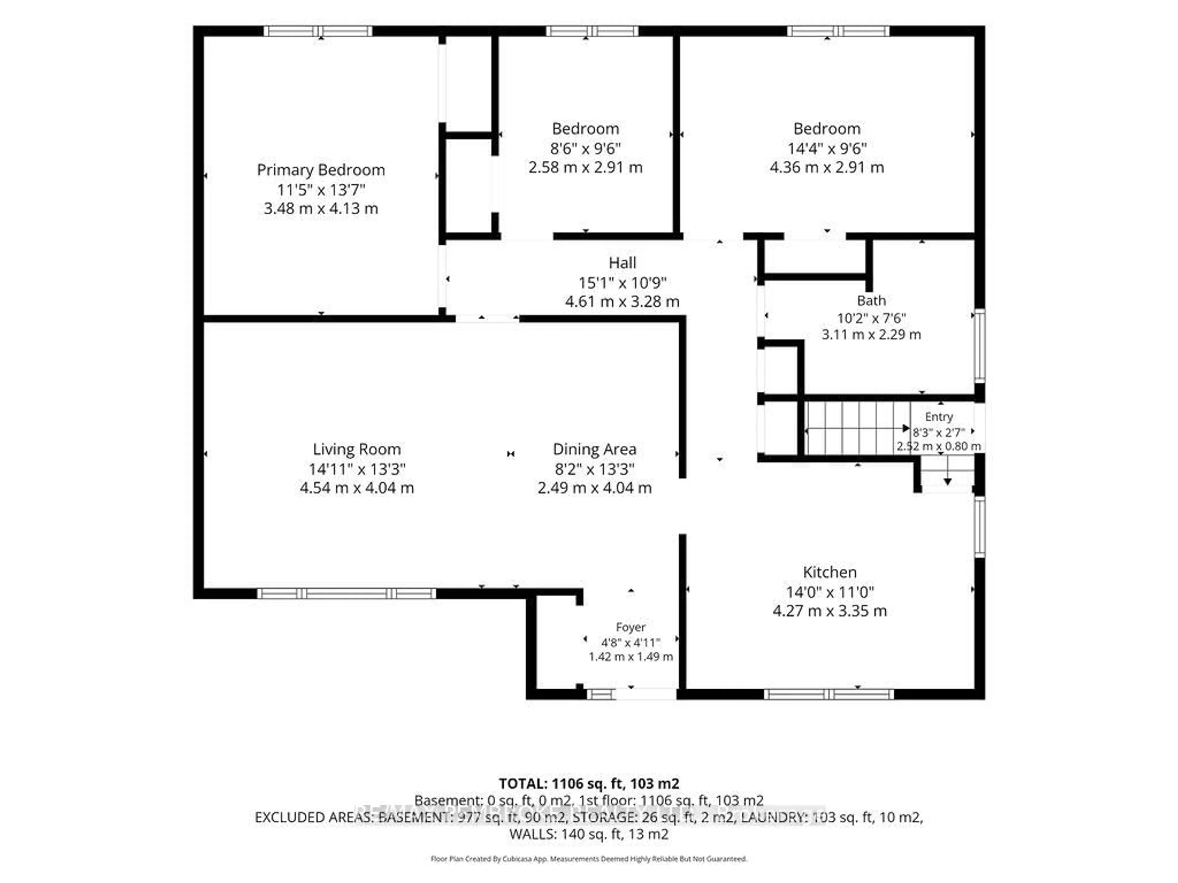 Floor plan for 92 Ken Ave, Pembroke Ontario K8A 6W5