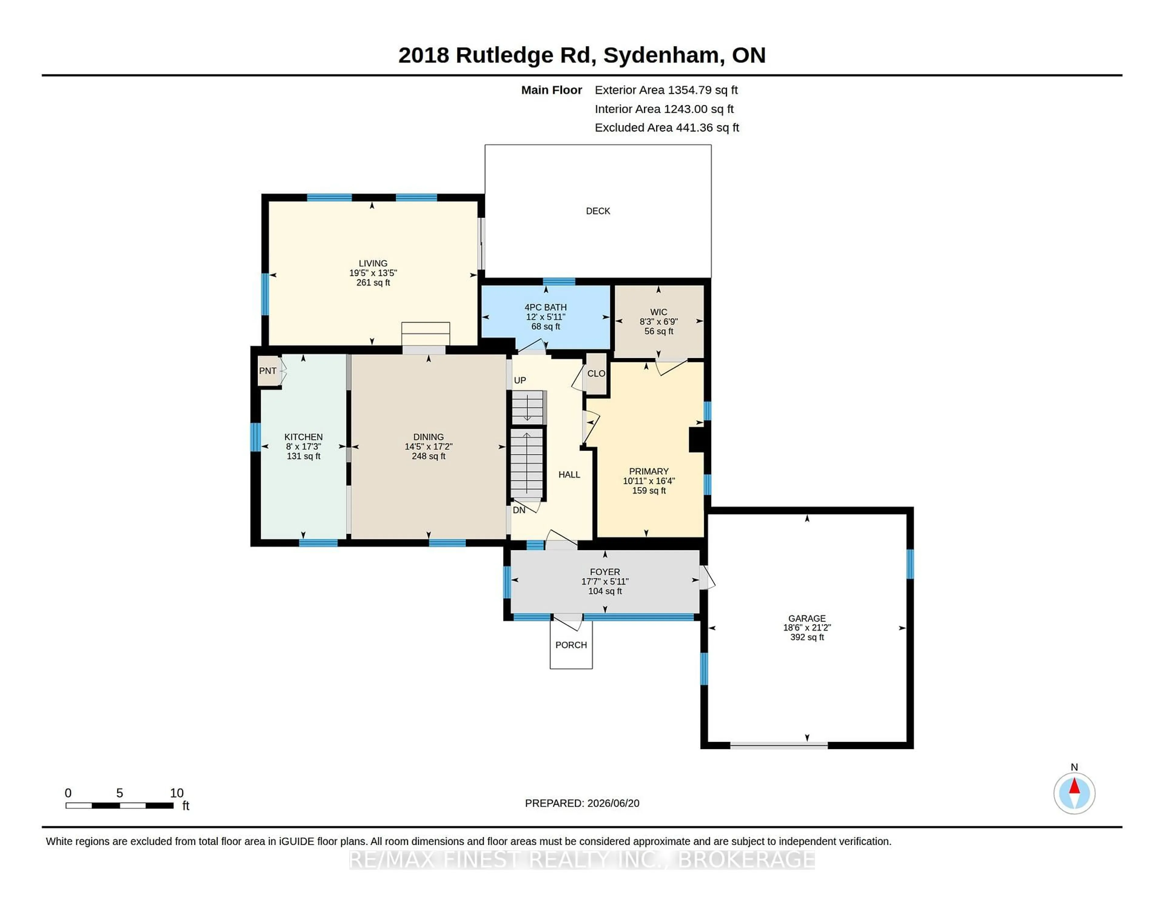 Floor plan for 2018 Rutledge Rd, Sydenham Ontario K0H 2T0