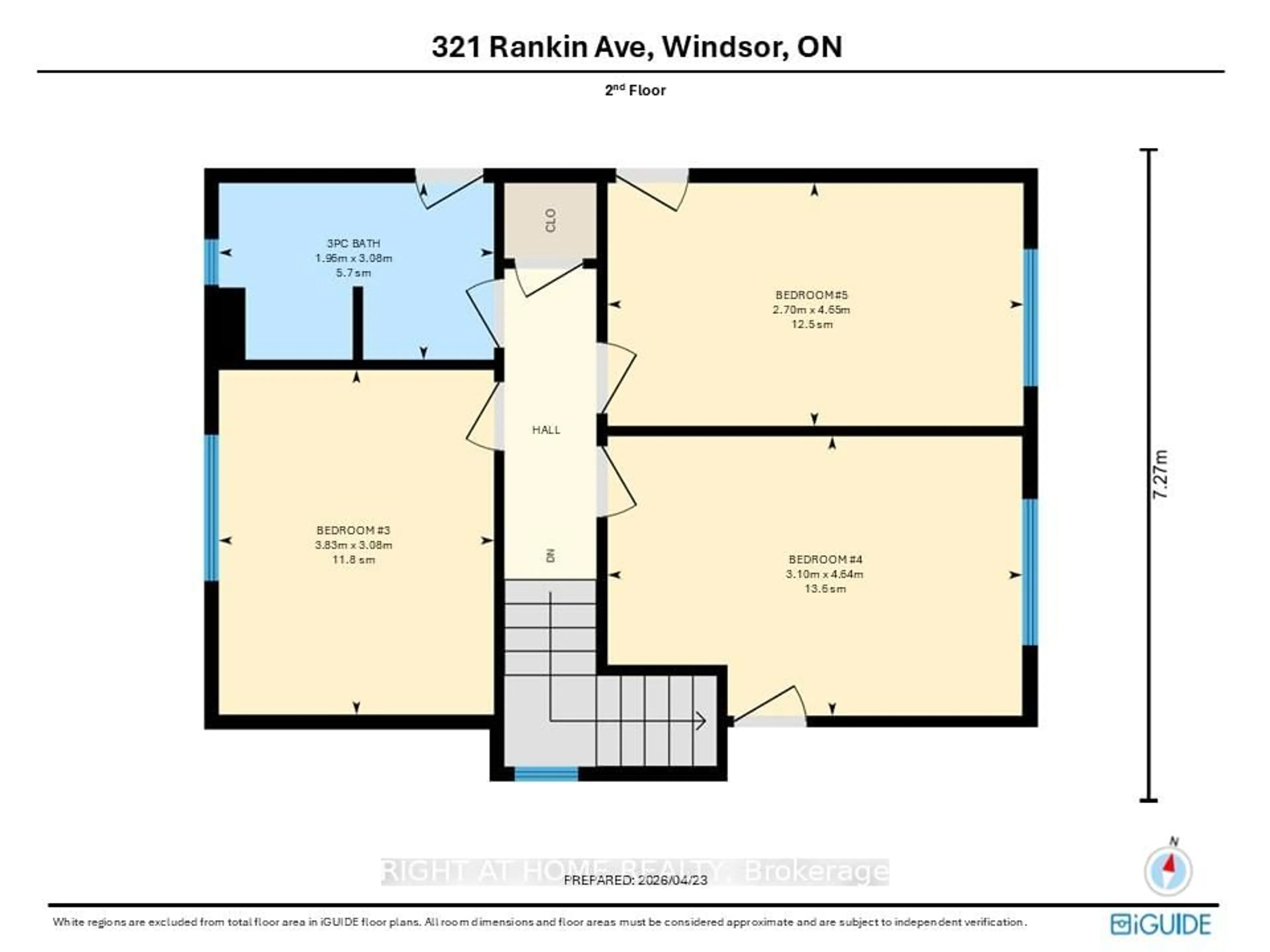Floor plan for 321 Rankin Ave, Windsor Ontario N9B 2R6