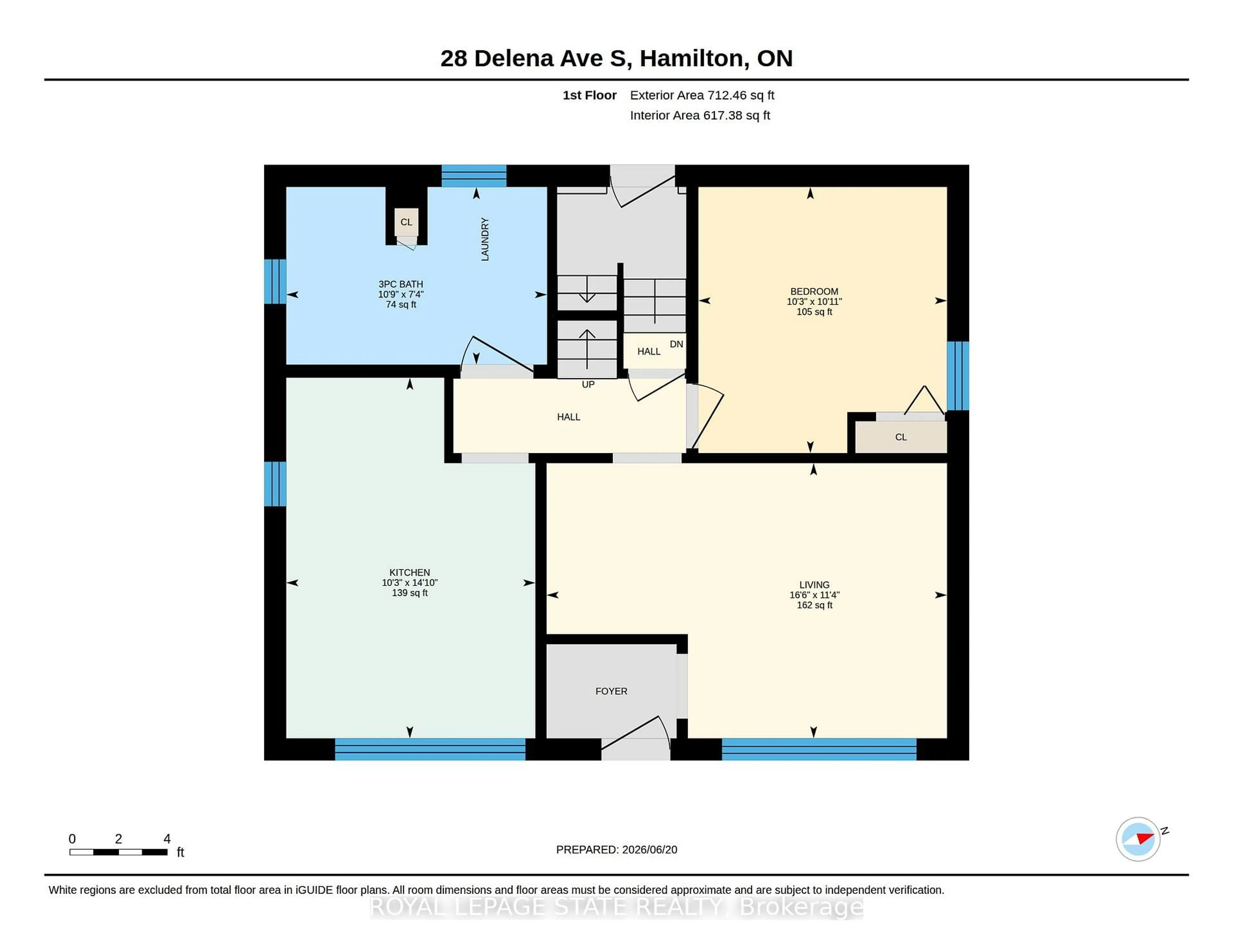 Floor plan for 28 Delena Ave, Hamilton Ontario L8H 1B6