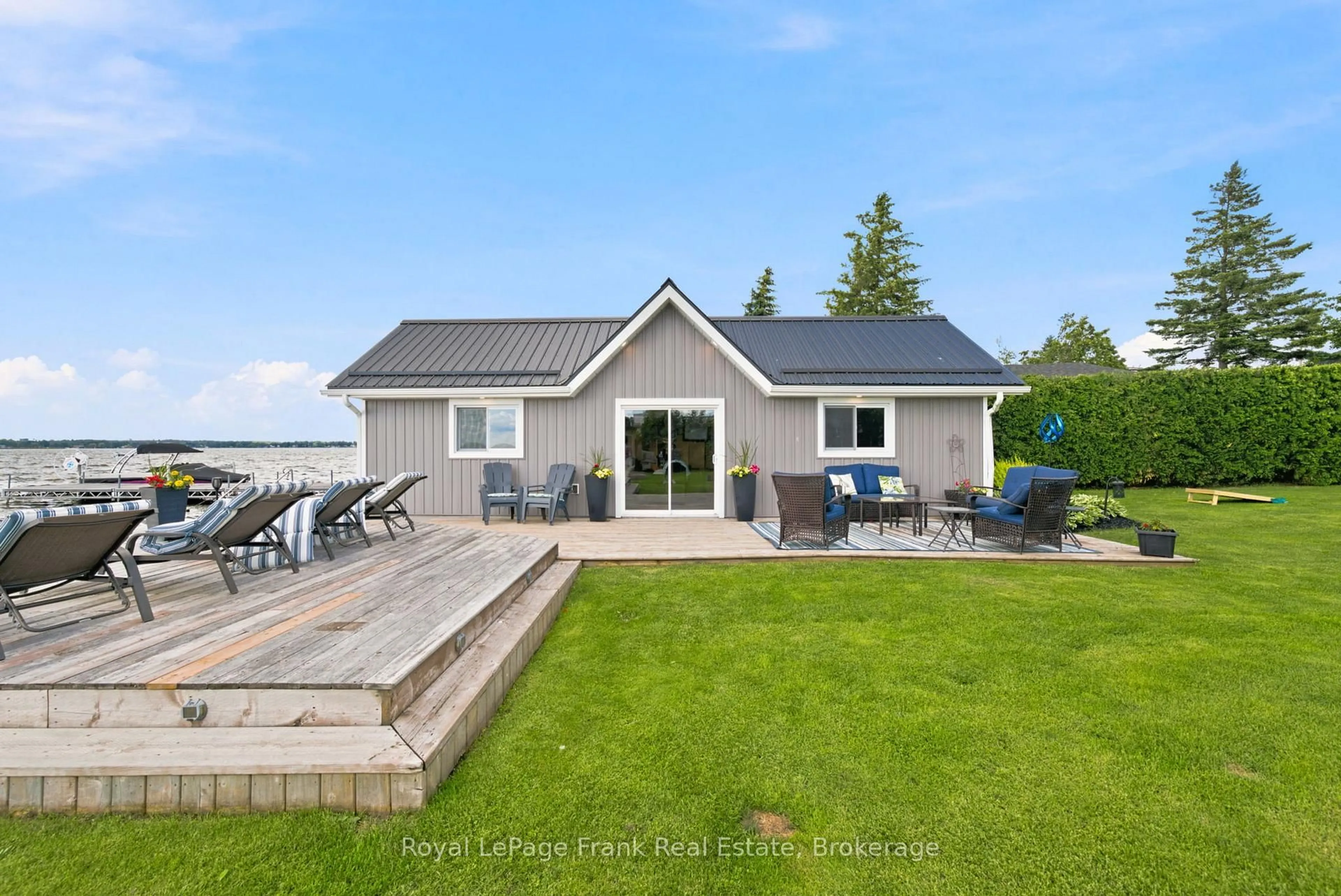 A pic from outside/outdoor area/front of a property/back of a property/a pic from drone, water/lake/river/ocean view for 287 Snug Harbour Rd, Kawartha Lakes Ontario K9V 4R6