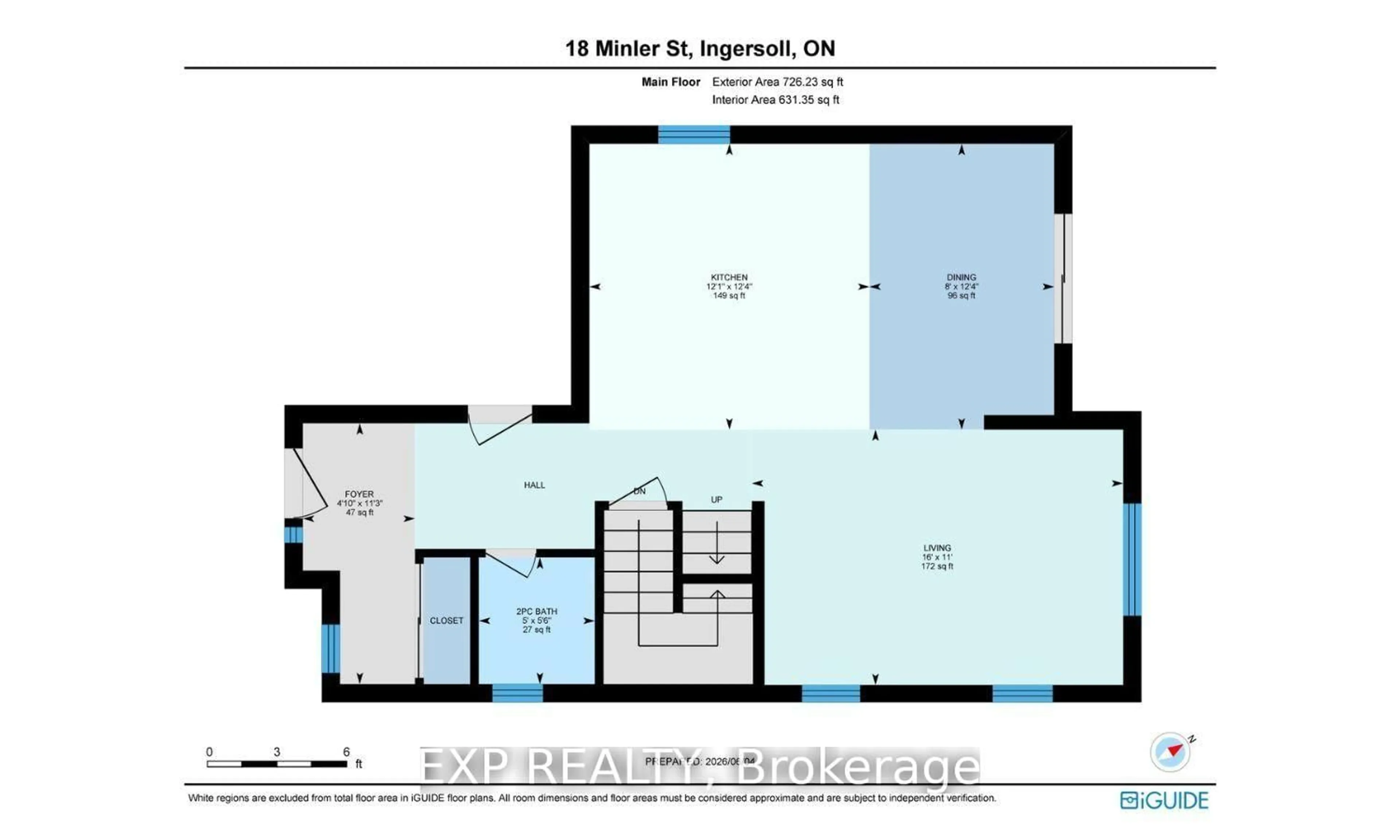 Floor plan for 18 Minler St, Ingersoll Ontario N5C 0C9