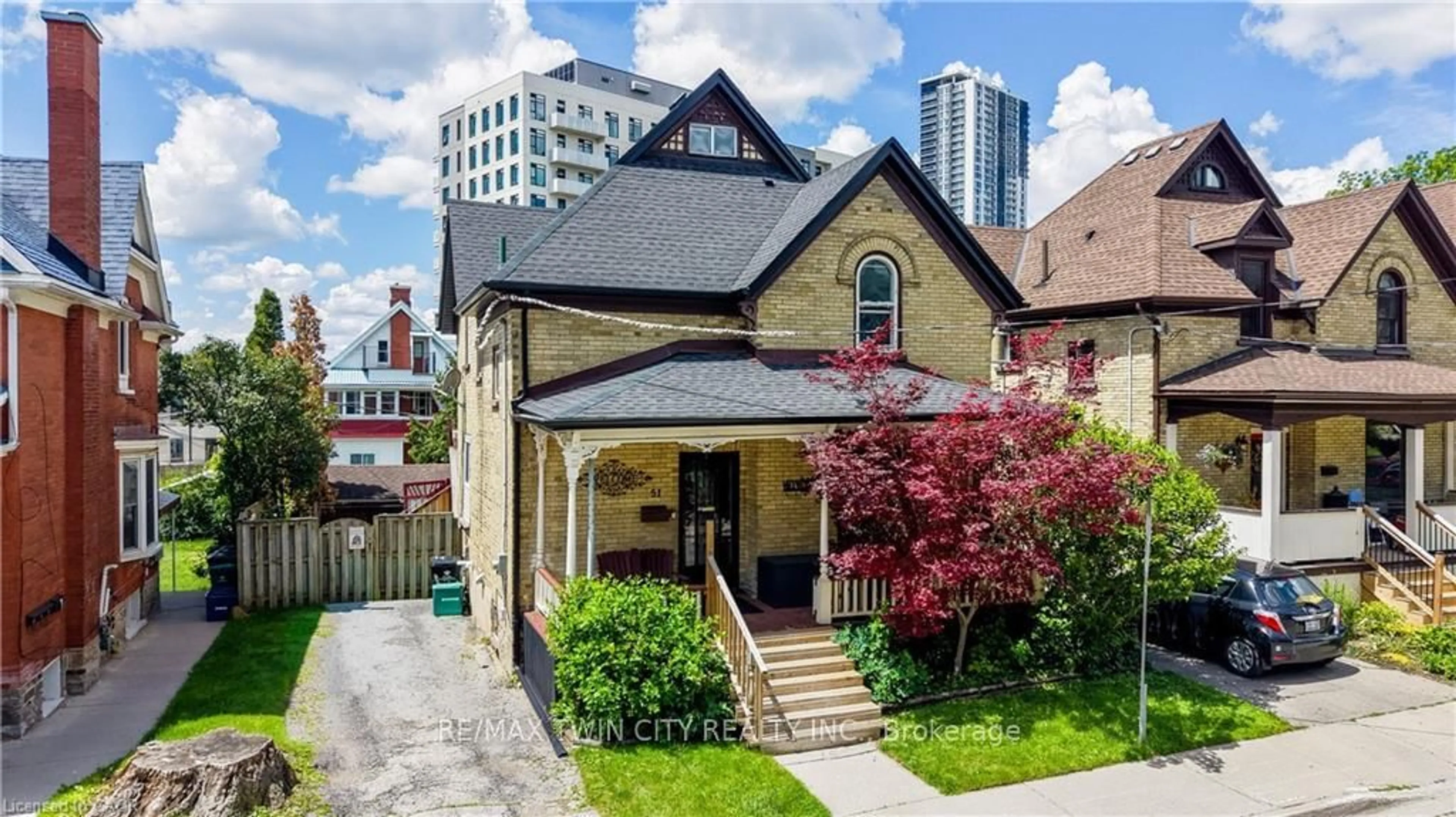 Home with brick exterior material, street for 51 IRVIN St, Kitchener Ontario N2H 1K7