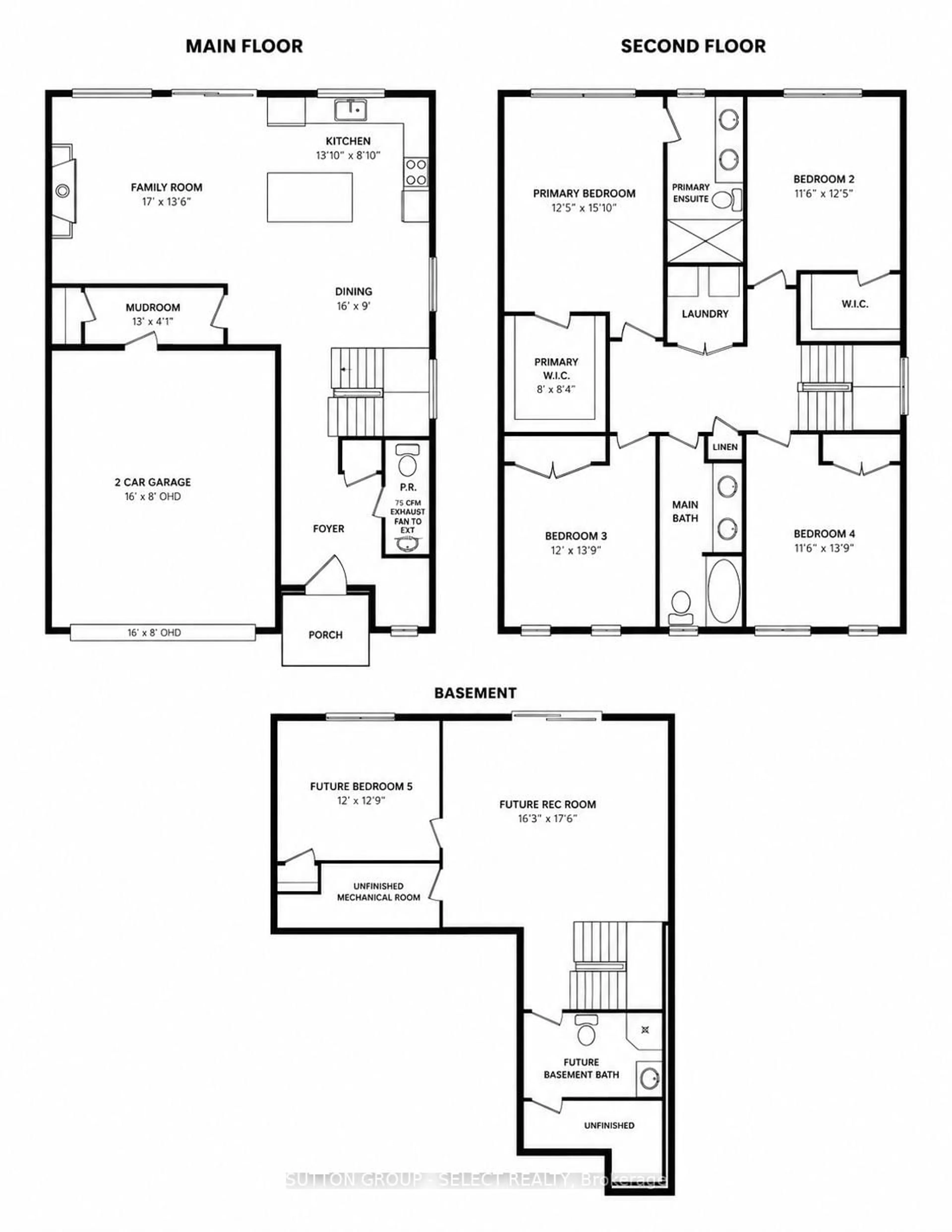 Floor plan for 2835 Sheffield Pl #2, London South Ontario N6M 0J2