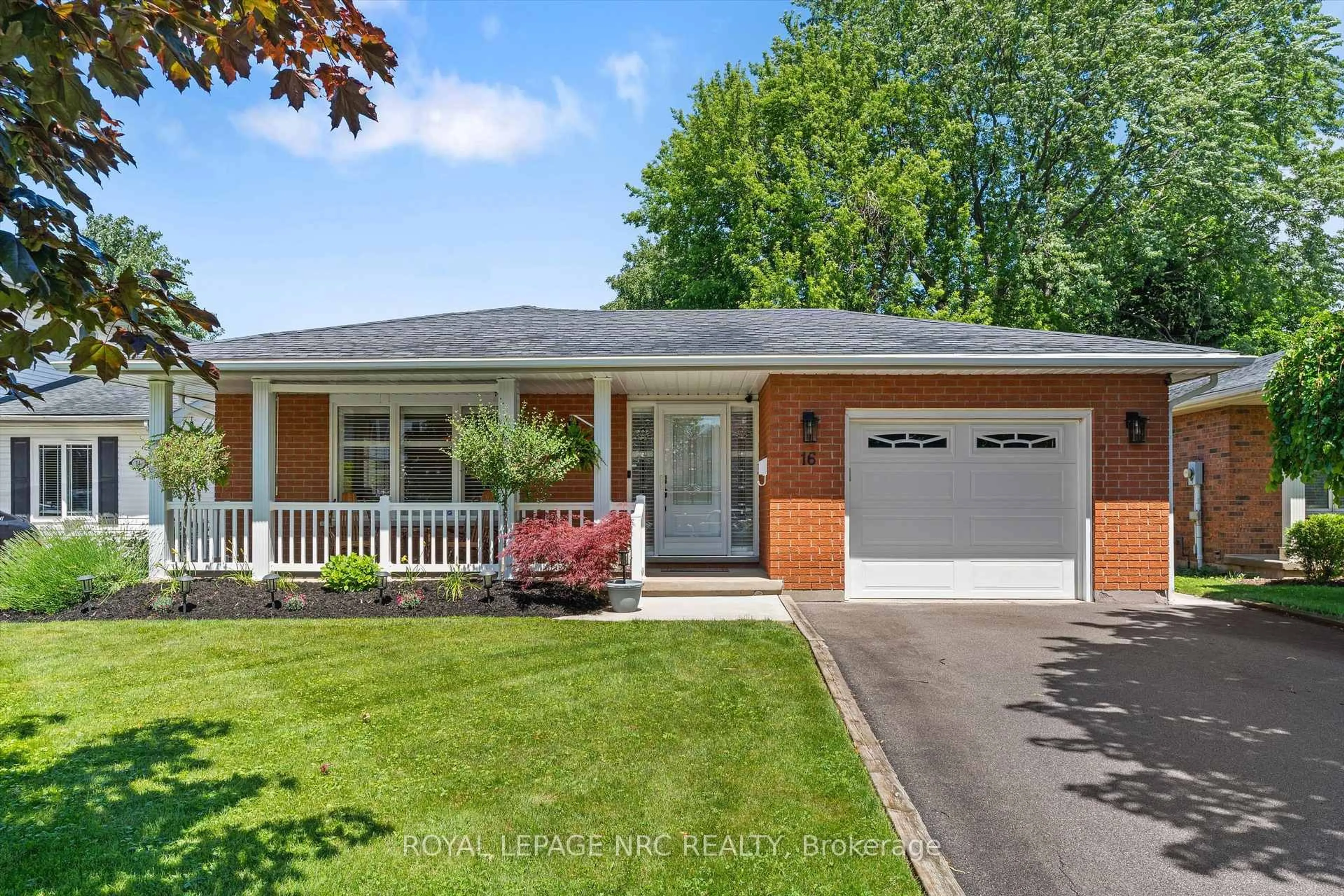 Home with brick exterior material, street for 16 Bolger Dr, St. Catharines Ontario L2N 7L4