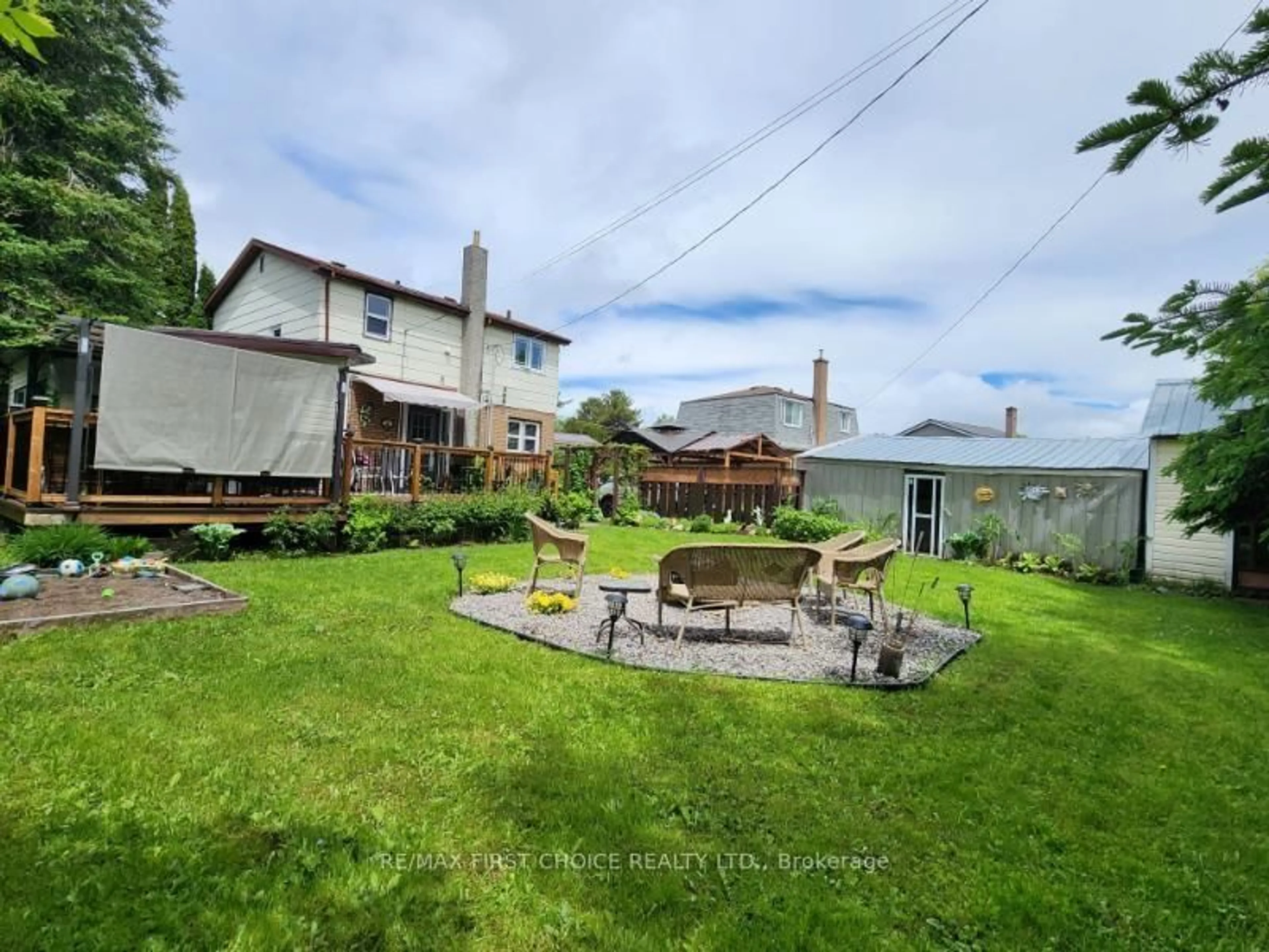 A pic from outside/outdoor area/front of a property/back of a property/a pic from drone, water/lake/river/ocean view for 96 Stadler Ave, Red Rock Ontario P0T 2P0
