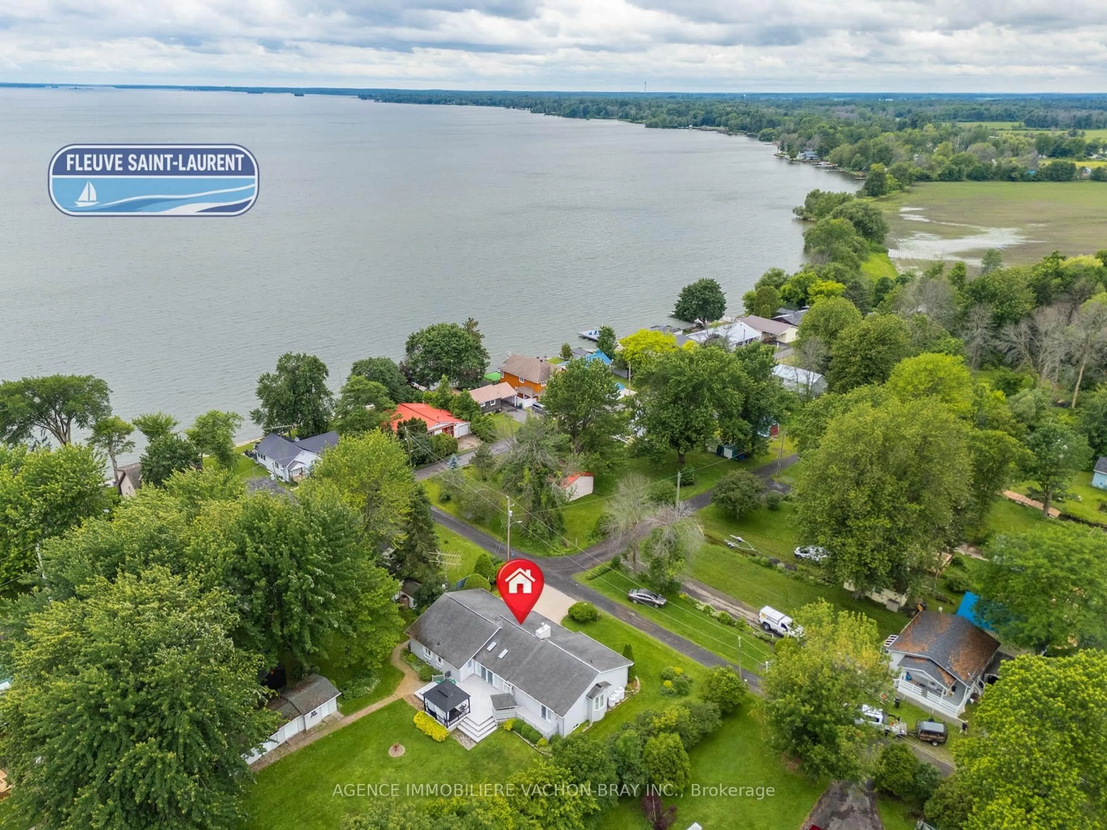 A pic from outside/outdoor area/front of a property/back of a property/a pic from drone, water/lake/river/ocean view for 21050 Juniper Ave, South Glengarry Ontario K0C 1E0