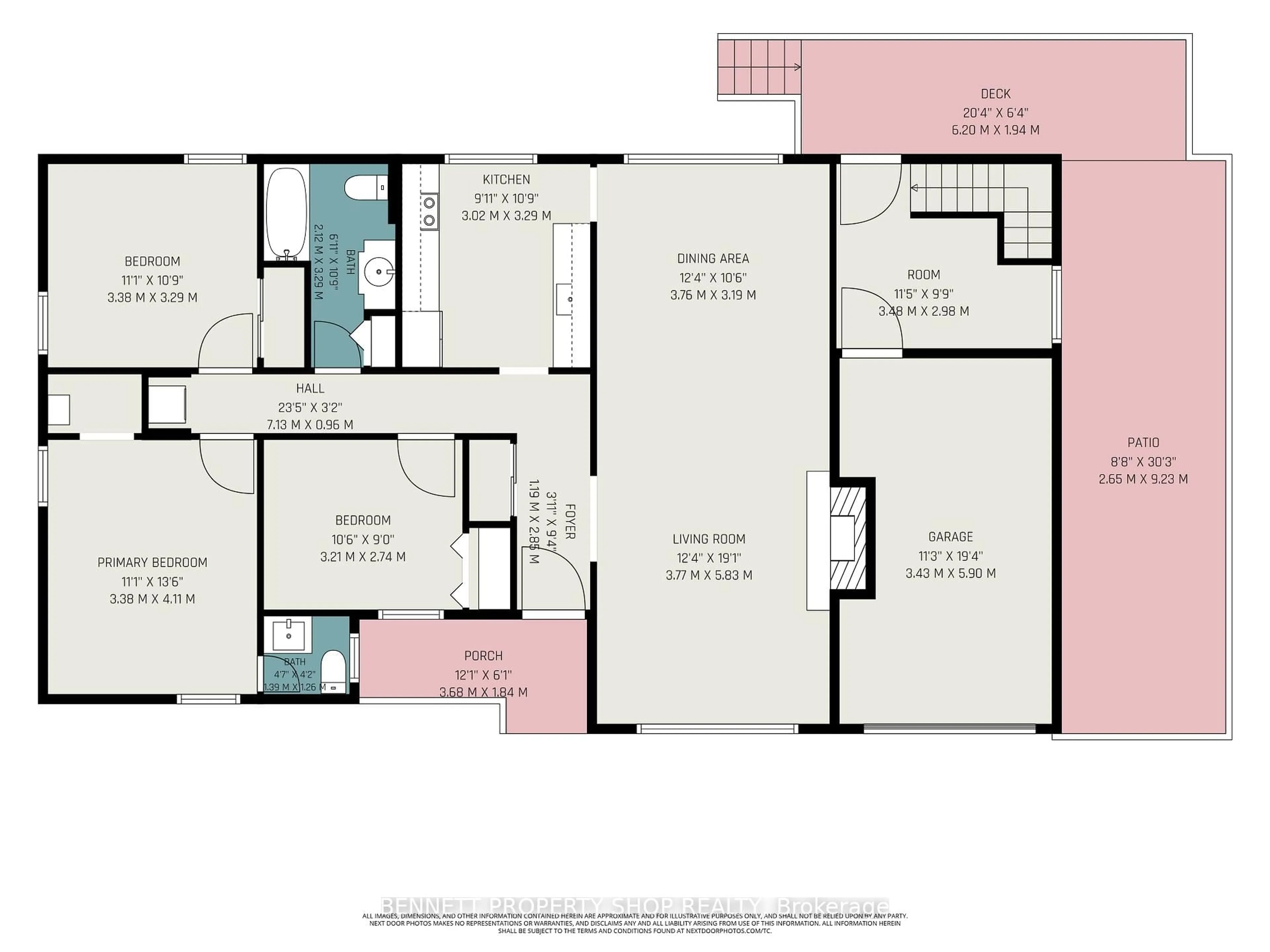 Floor plan for 1305 Avenue N Ave, Ottawa Ontario K1G 0A7