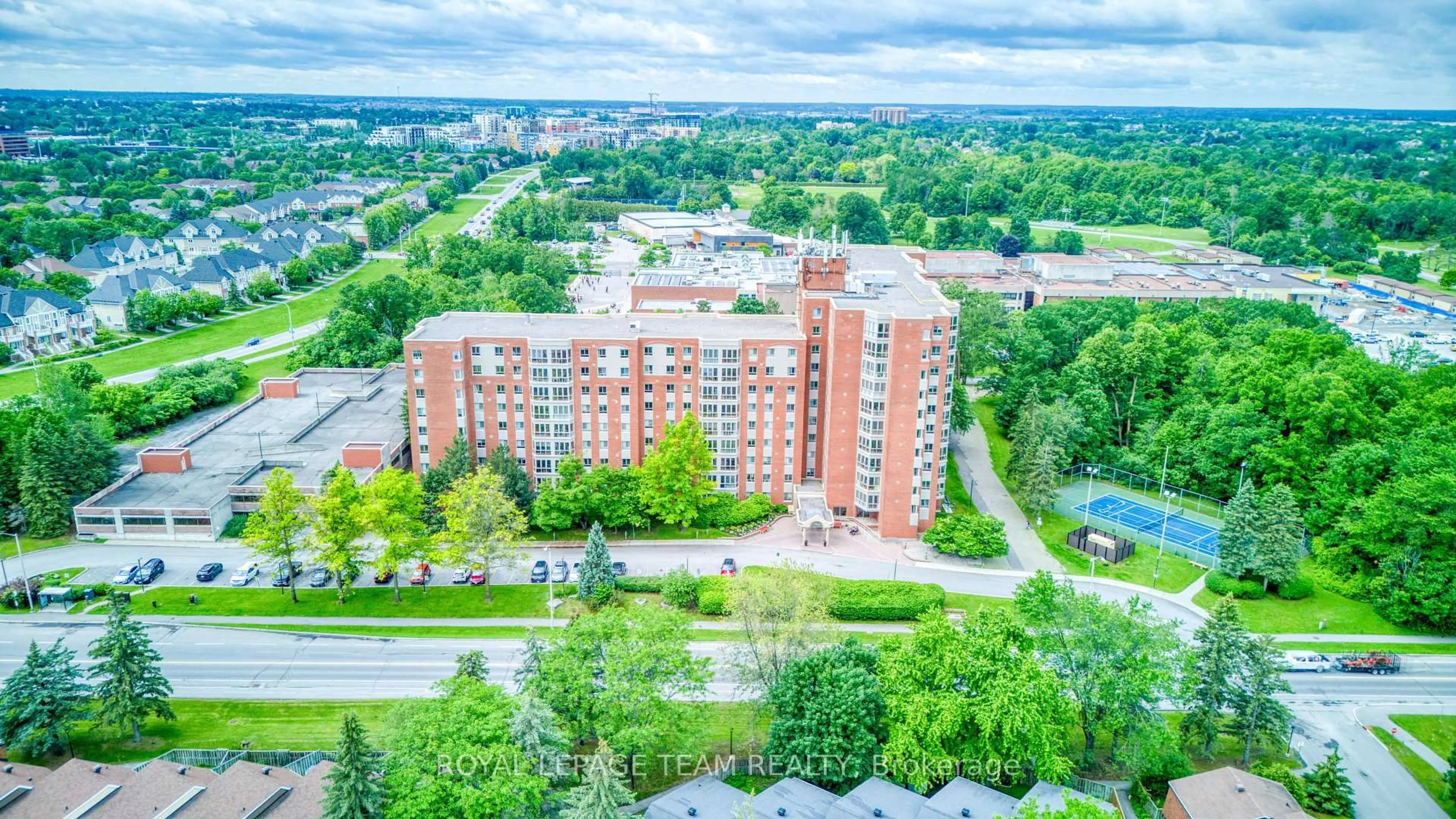 A pic from outside/outdoor area/front of a property/back of a property/a pic from drone, city buildings view from balcony for 960 Teron Rd #401, Ottawa Ontario K2K 2B6
