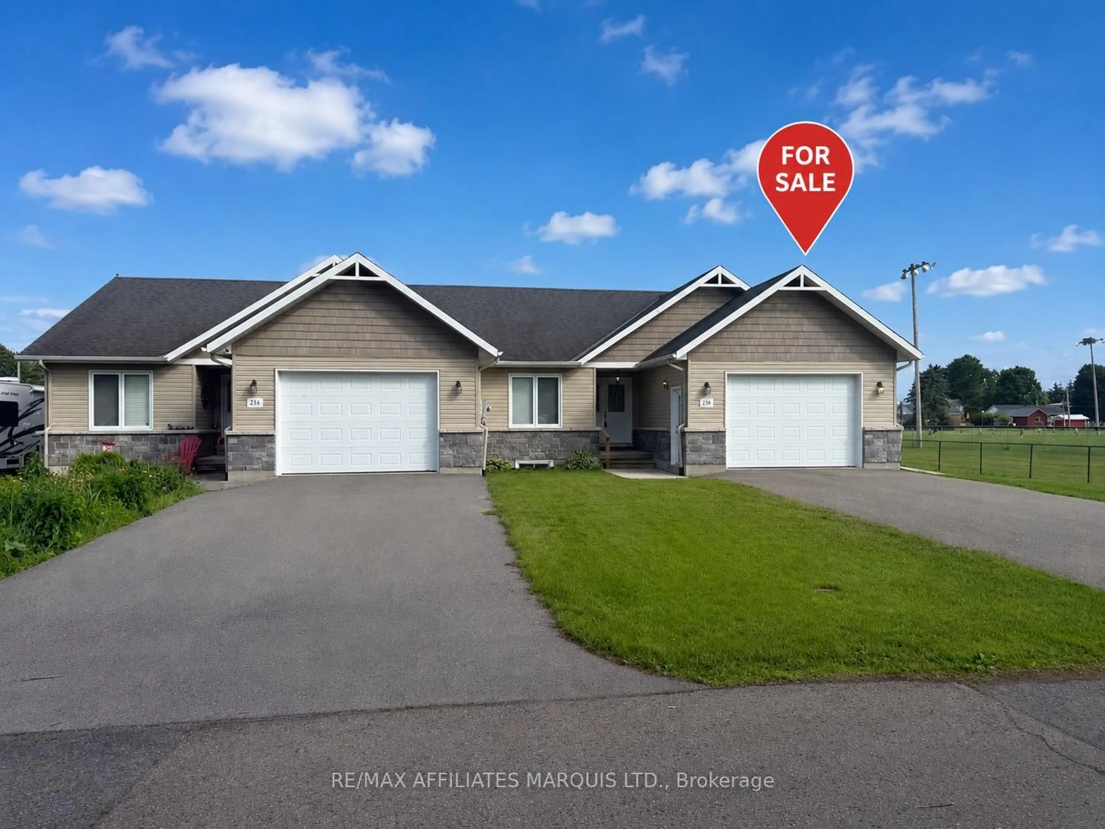 A pic from outside/outdoor area/front of a property/back of a property/a pic from drone, street for 23B Caldwell Dr, South Dundas Ontario K0E 1K0