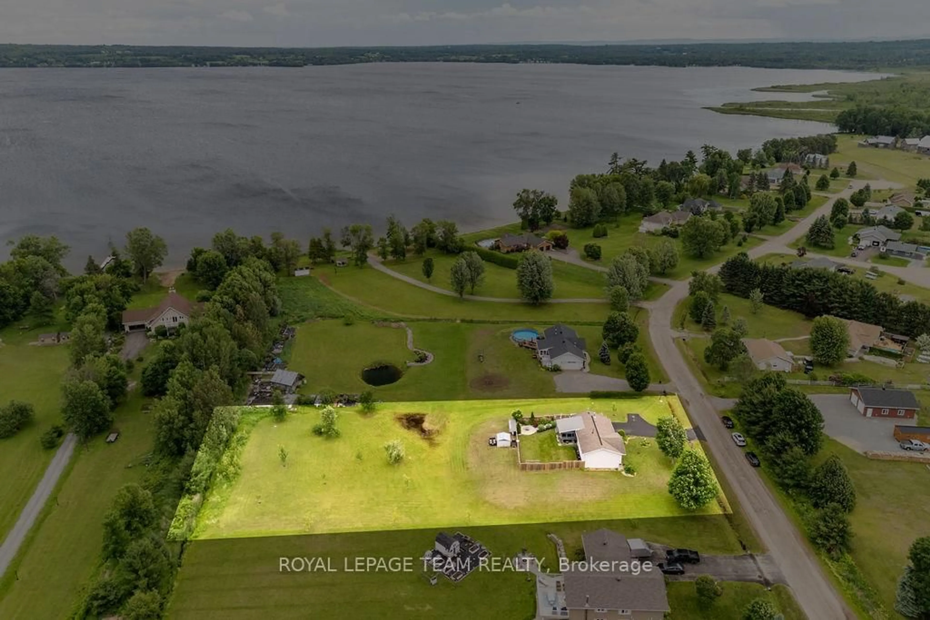 A pic from outside/outdoor area/front of a property/back of a property/a pic from drone, water/lake/river/ocean view for 39 Biederman Rd, Golden Lake Ontario K0J 1X0