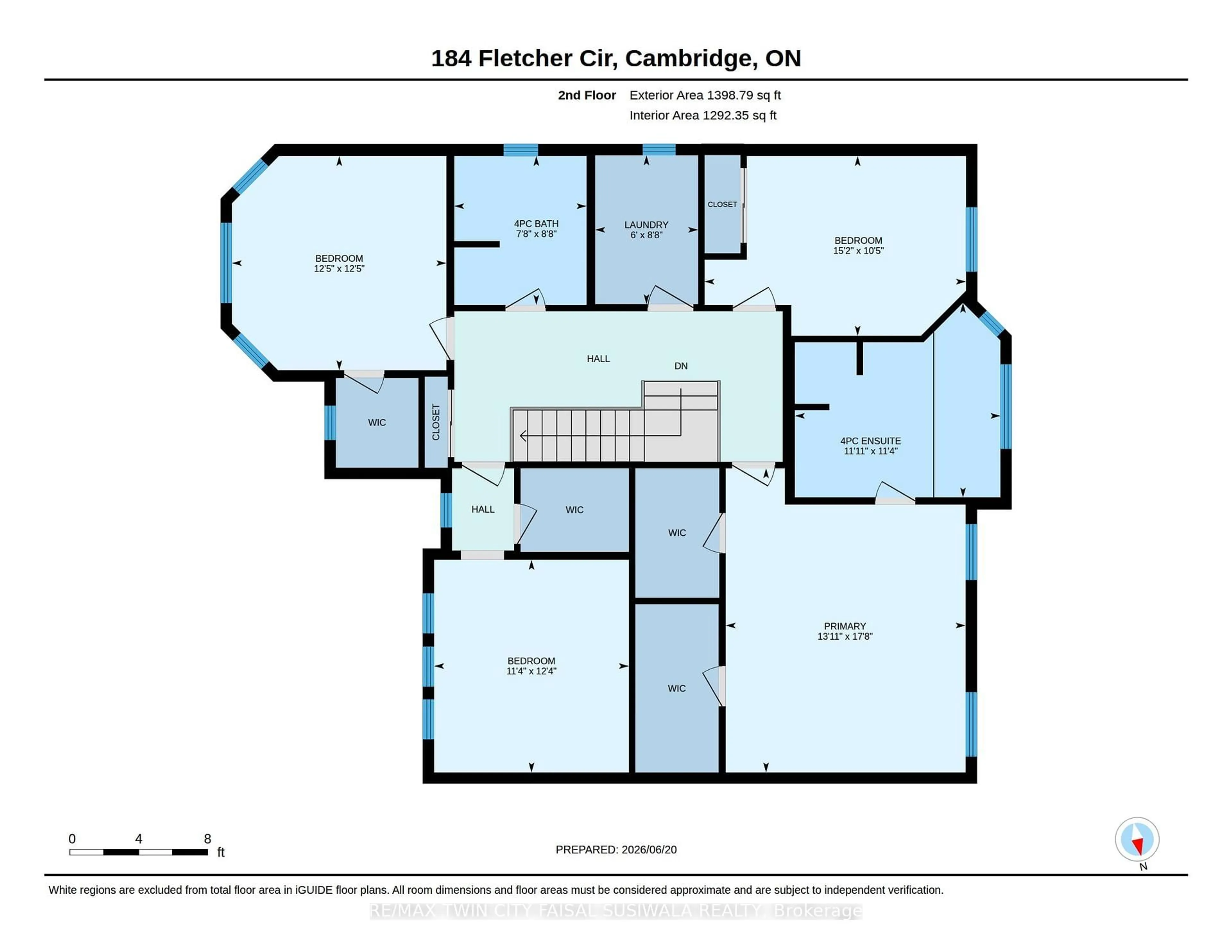 Floor plan for 184 Fletcher Circ, Cambridge Ontario N3C 0B5