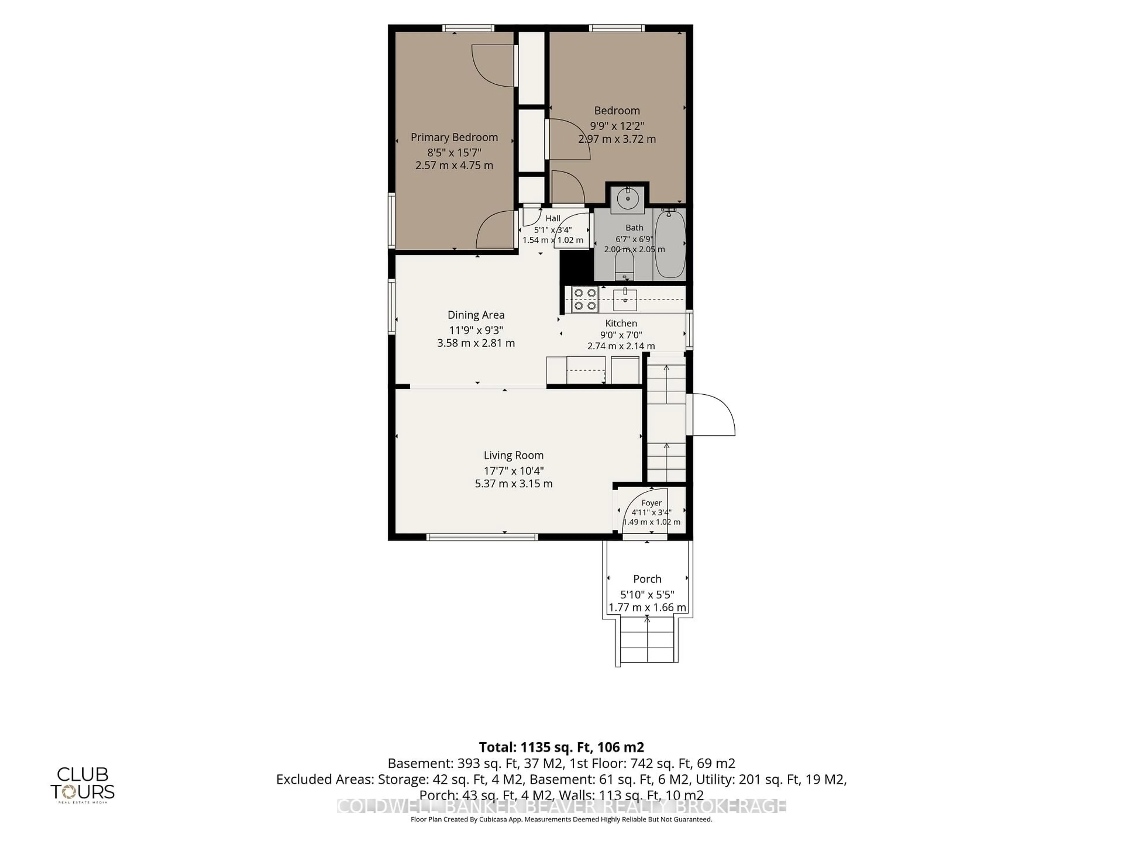 Floor plan for 160 Highbury Ave, London East Ontario N5Z 2W4