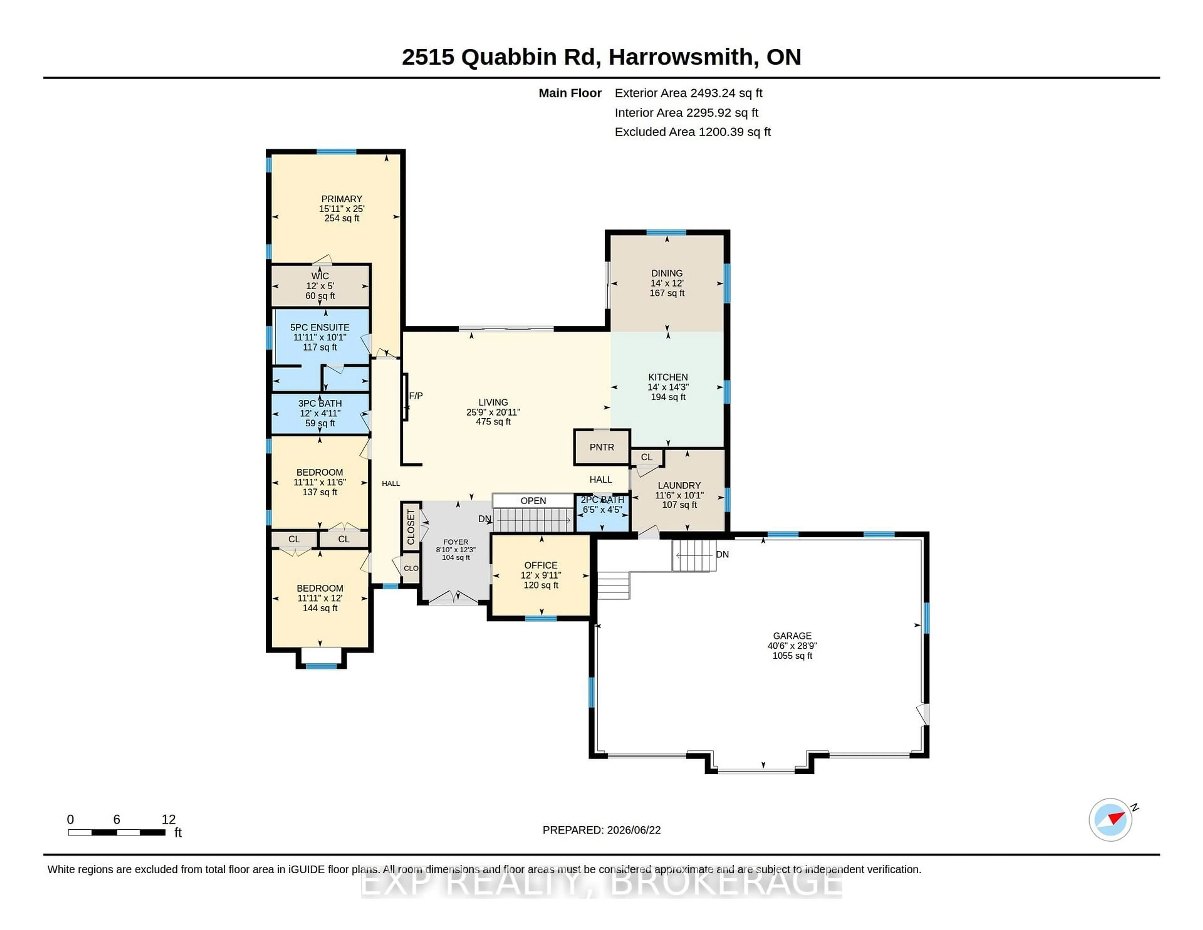 Floor plan for 2515 QUABBIN Rd, Bissett Creek Ontario K0H 2H0