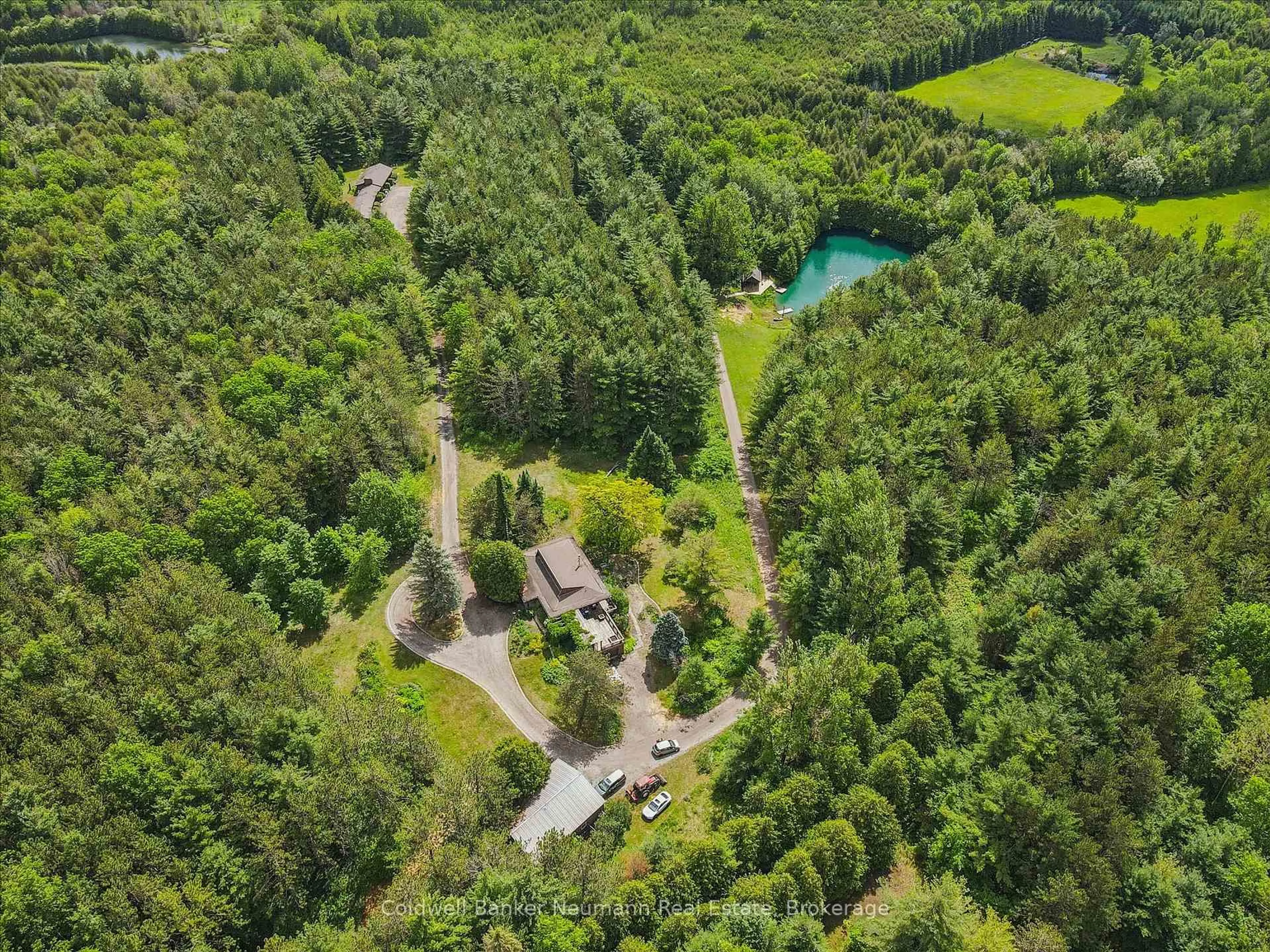 A pic from outside/outdoor area/front of a property/back of a property/a pic from drone, forest/trees view for 6144 First Line, Erin Ontario L0N 1N0