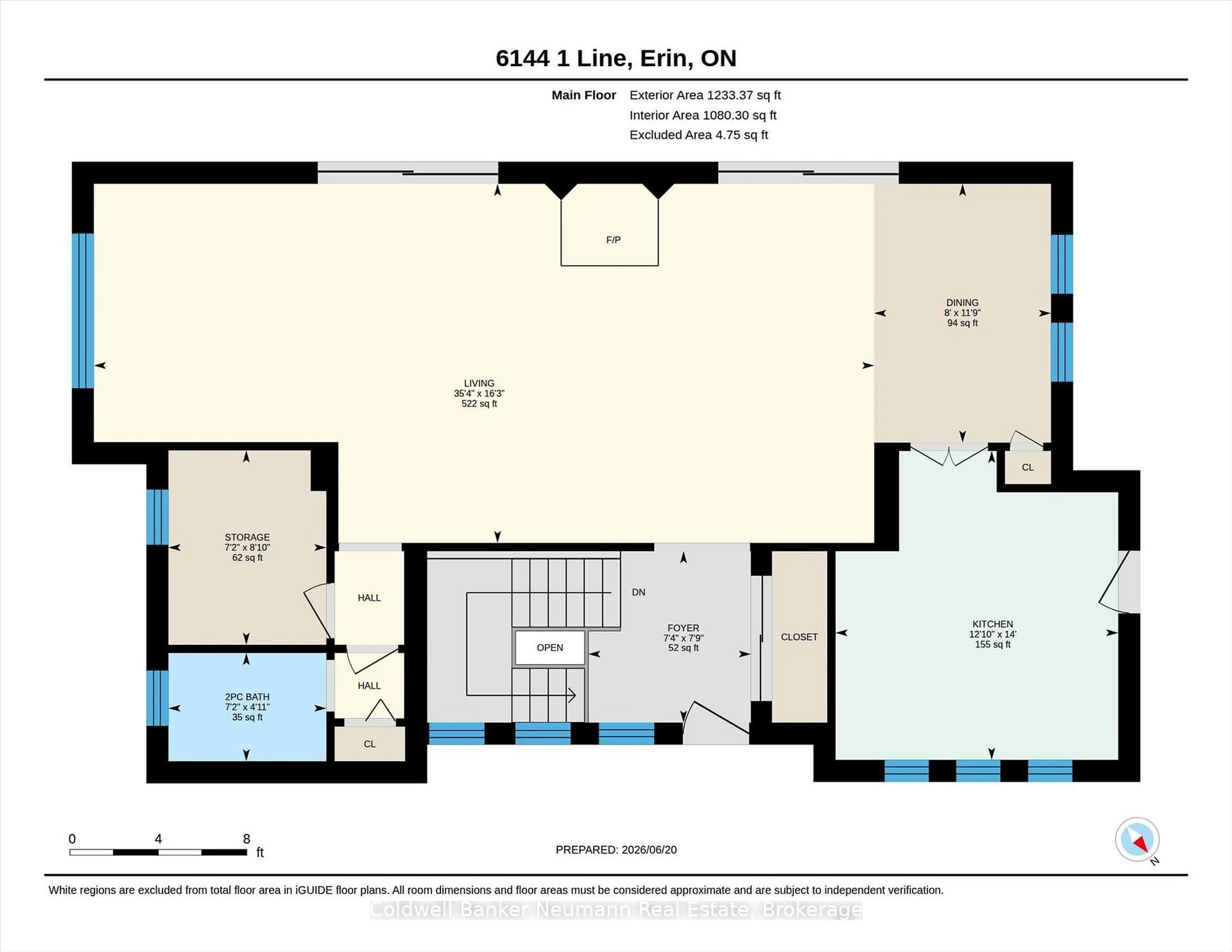 Floor plan for 6144 First Line, Erin Ontario L0N 1N0
