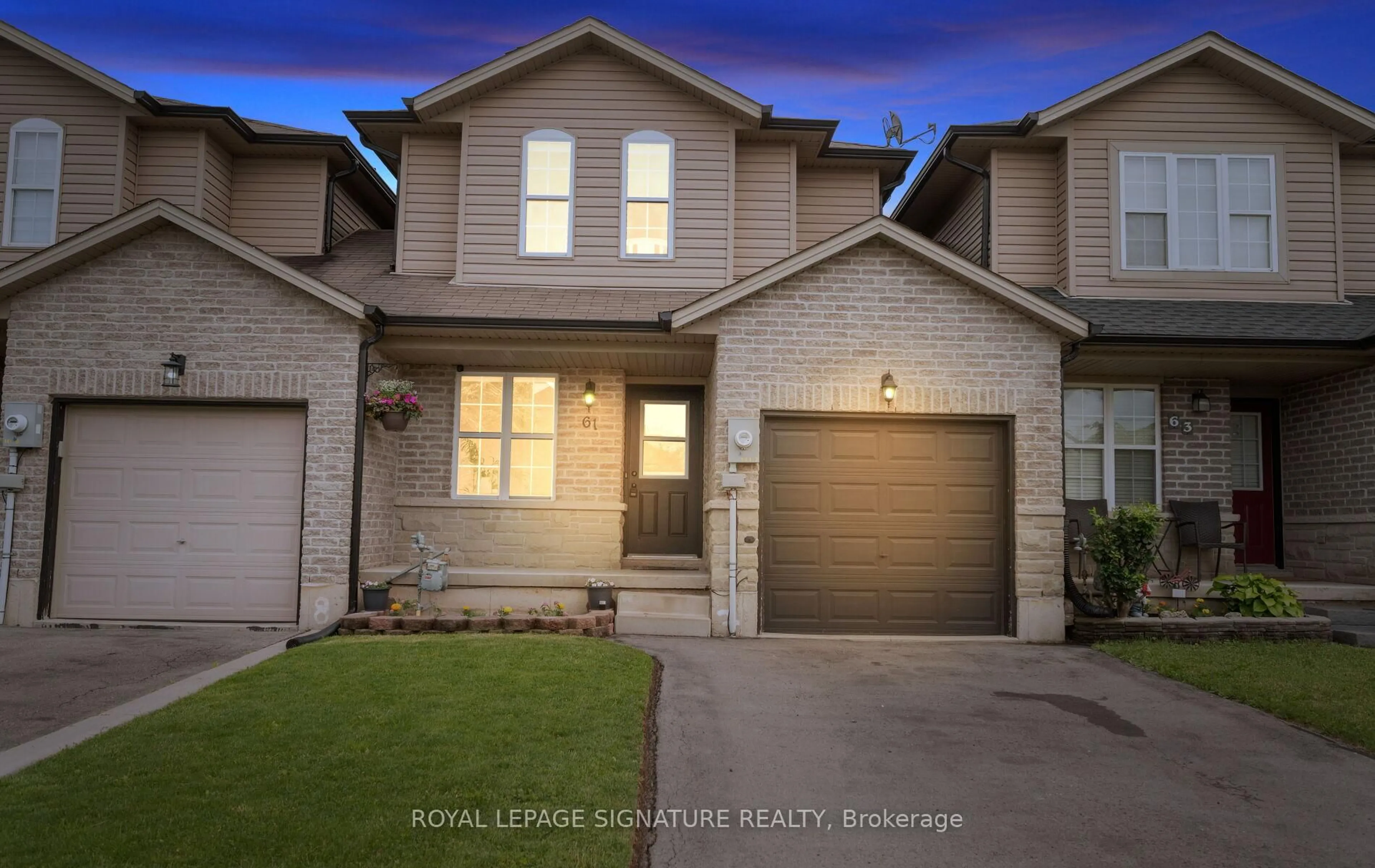 Home with brick exterior material, street for 61 Thames Way, Hamilton Ontario L0R 1W0
