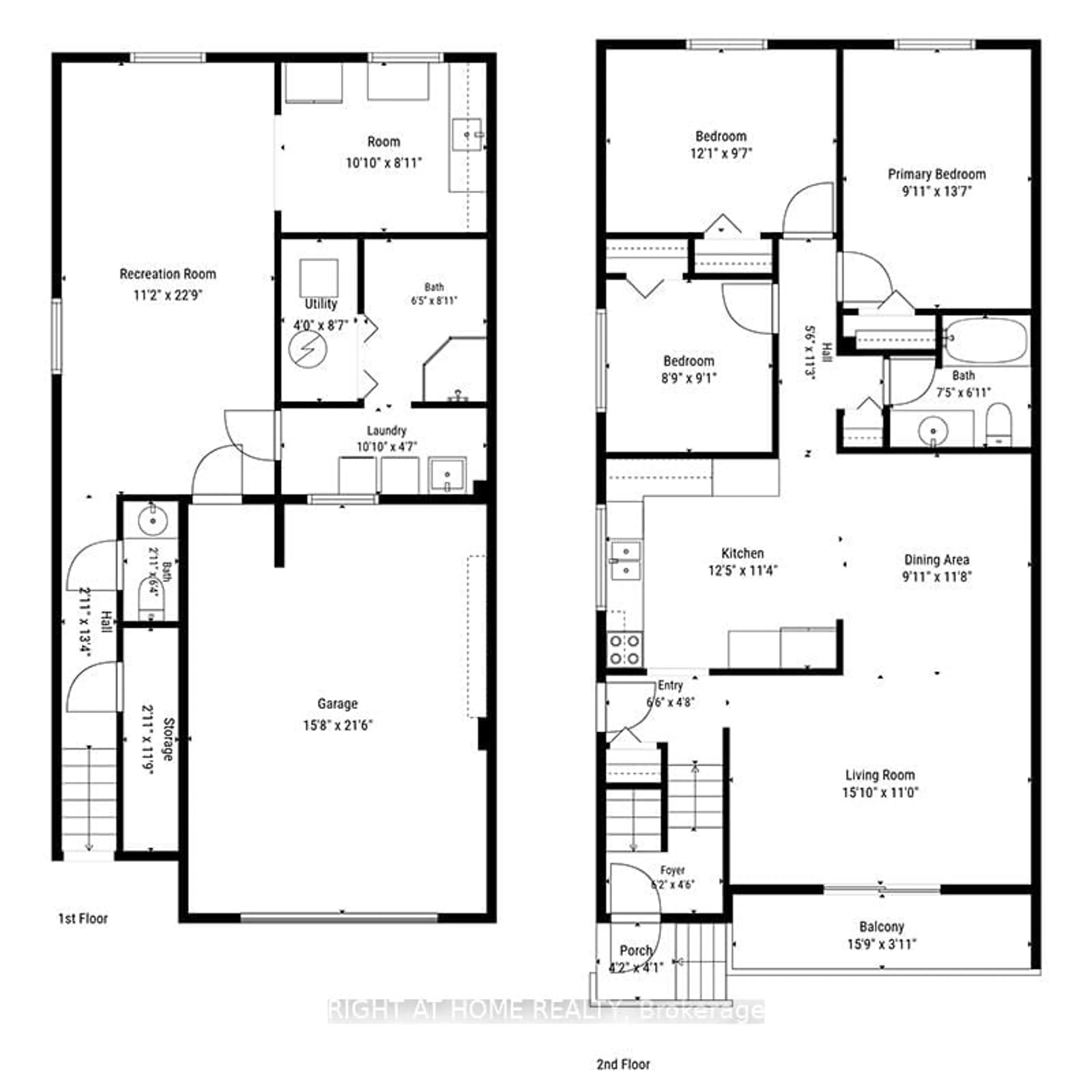 Floor plan for 15 Tuna Crt, Hamilton Ontario L8W 1S1