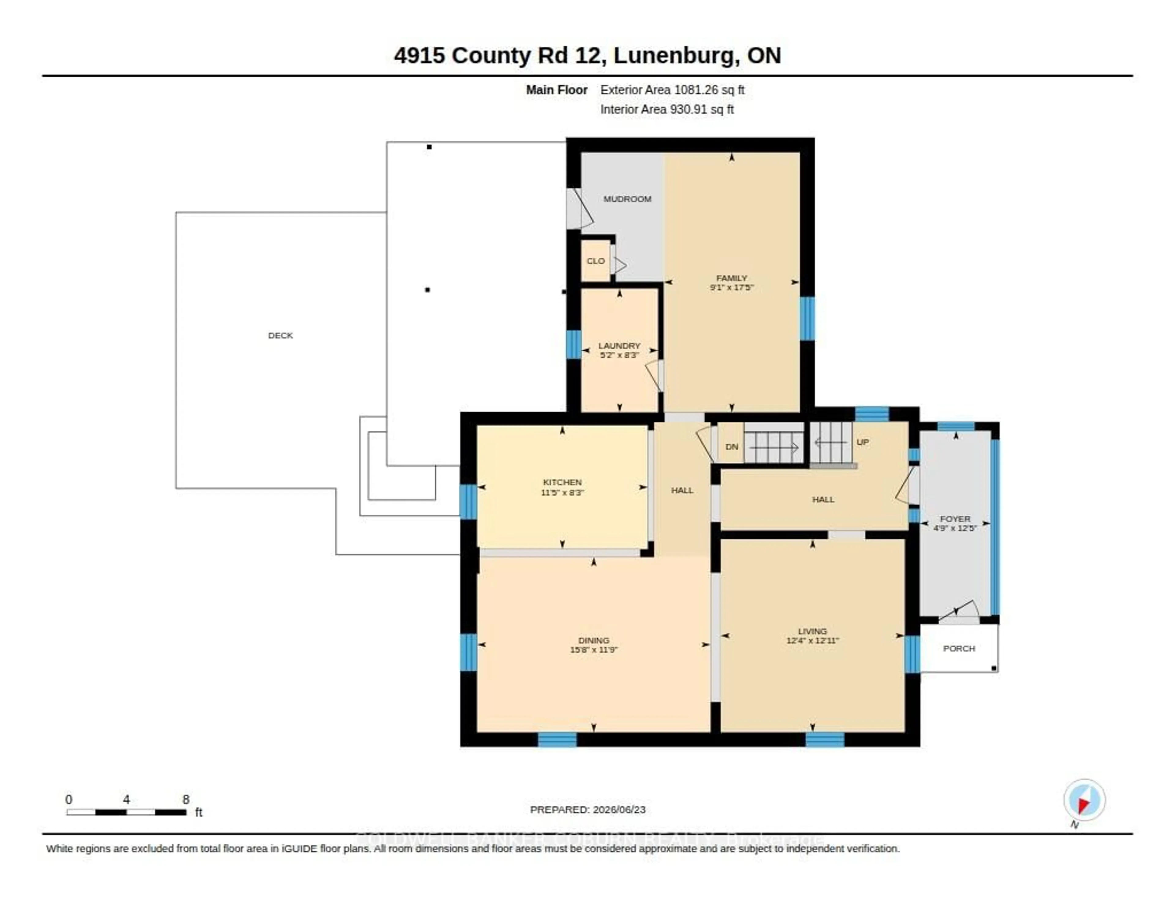 Floor plan for 4915 County Road 12 Rd, South Stormont Ontario K0C 1R0