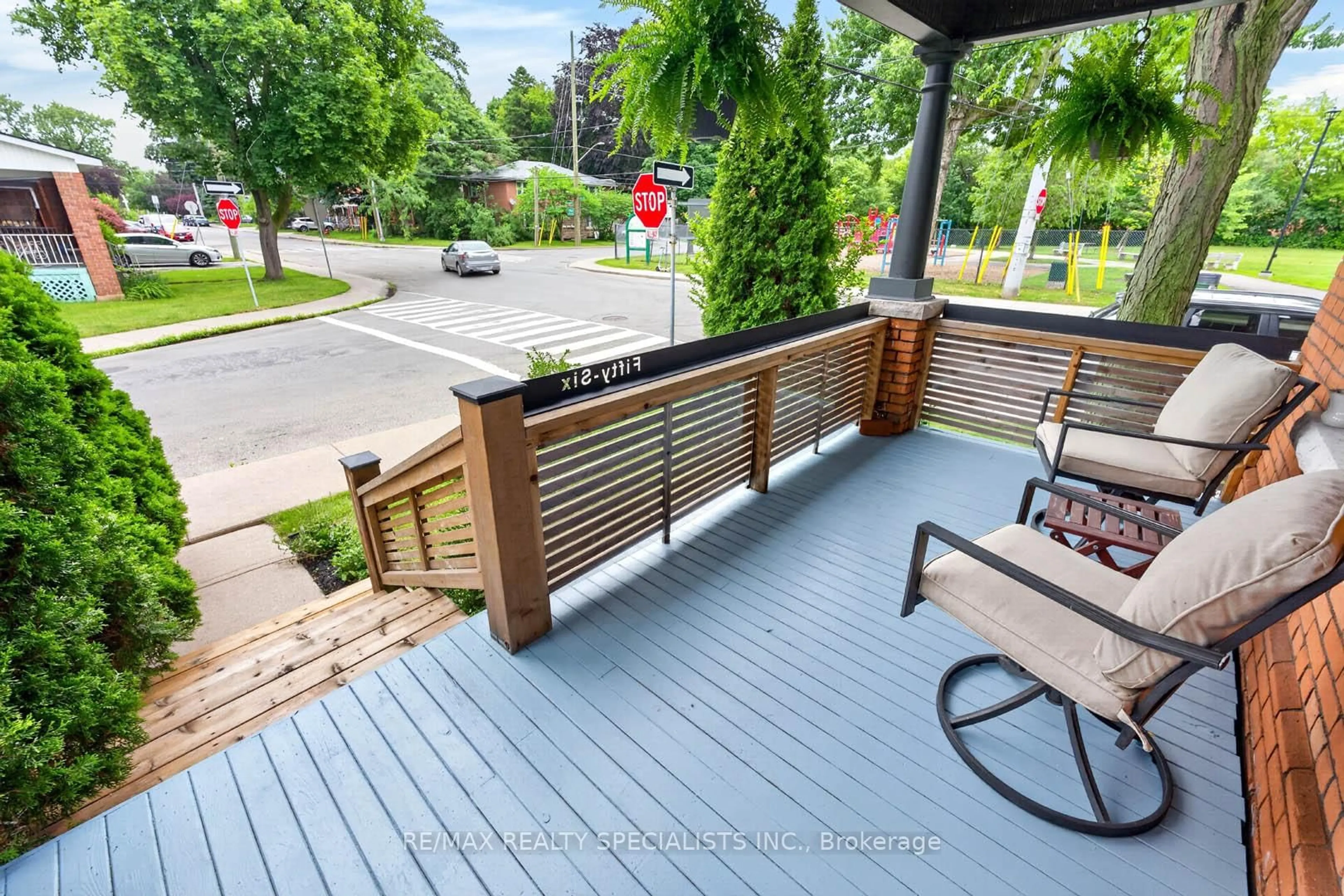 Patio, street for 56 Cumberland Ave, Hamilton Ontario L8M 1Y7