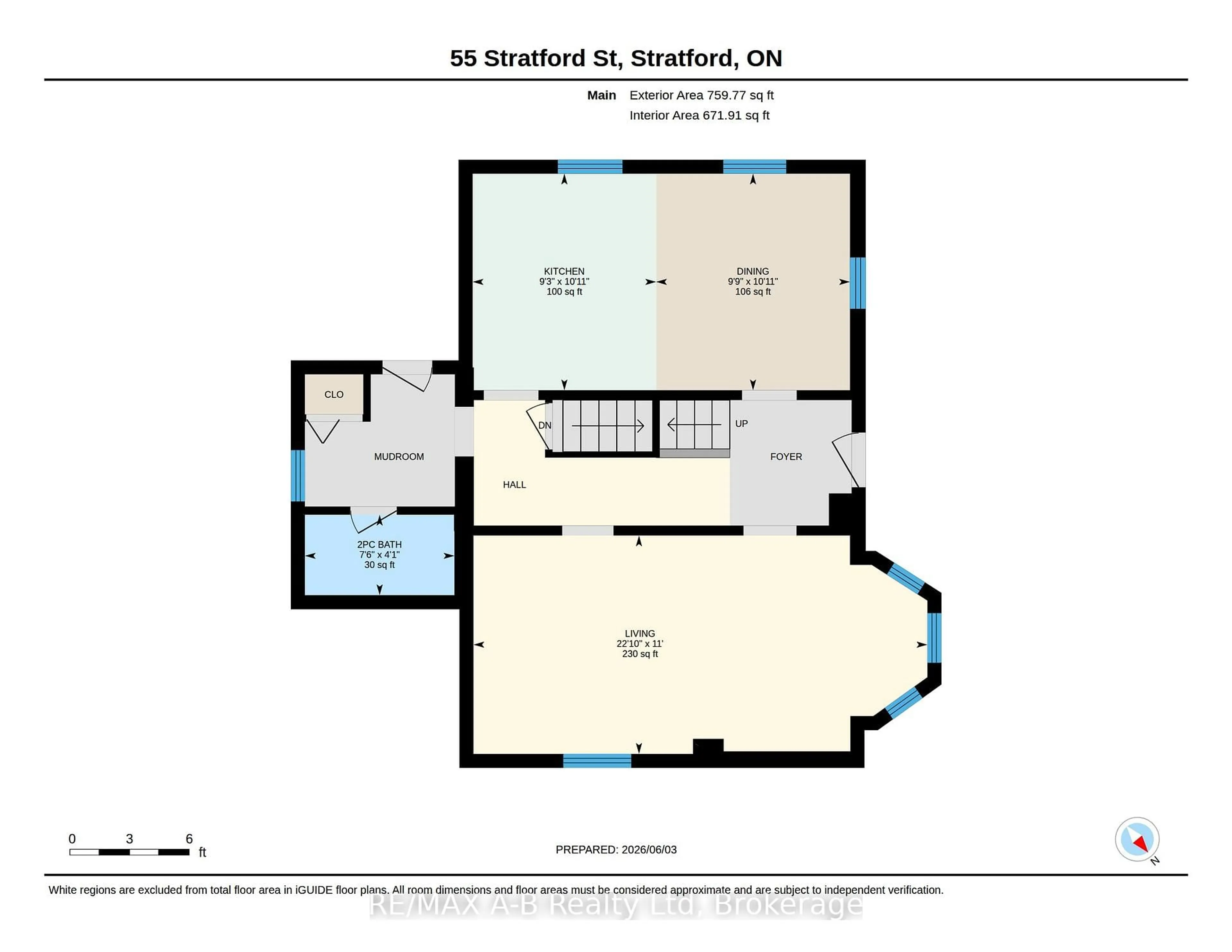Floor plan for 55 Stratford St, Stratford Ontario N5A 2H7