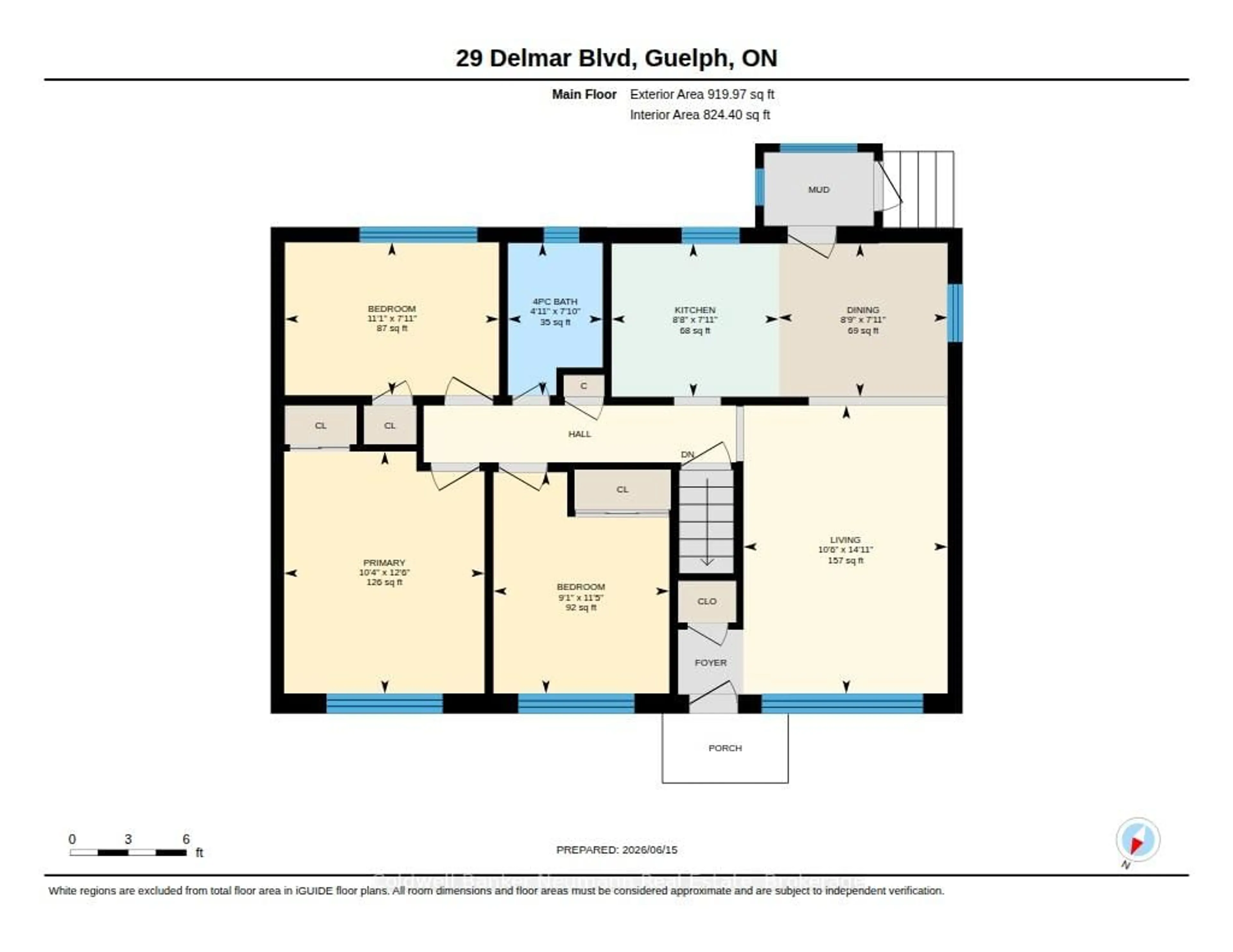 Floor plan for 29 Delmar Blvd, Guelph Ontario N1E 2K9