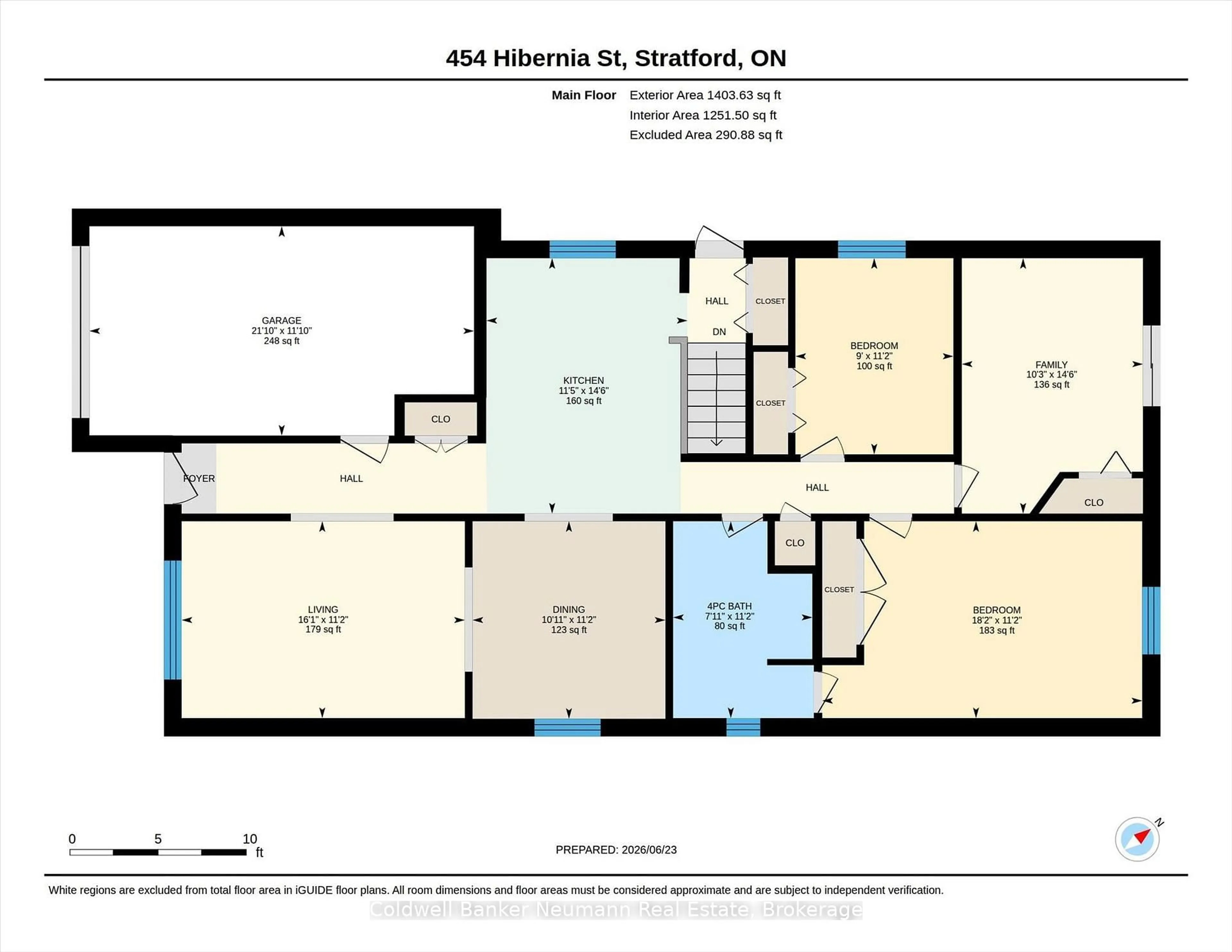 Floor plan for 454 Hibernia St, Stratford Ontario N5A 5W3
