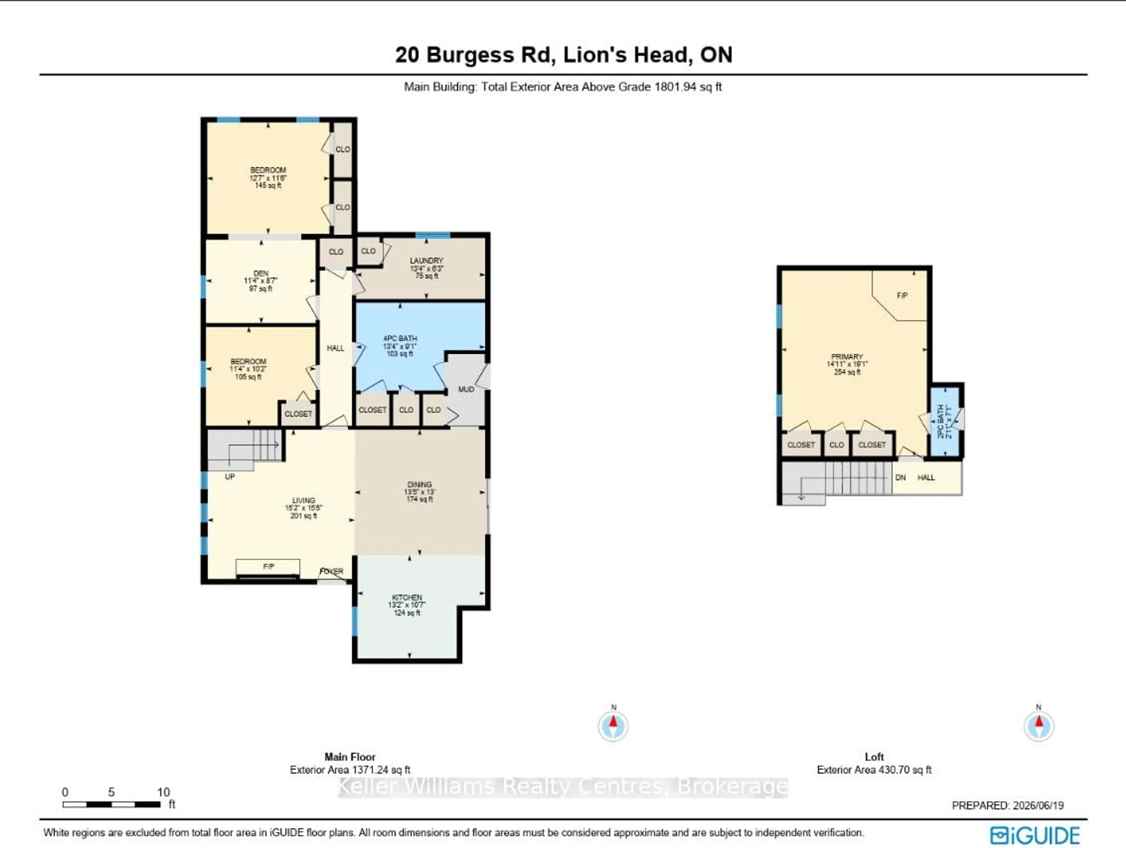 Floor plan for 20 Burgess Rd, Northern Bruce Peninsula Ontario N0H 1W0