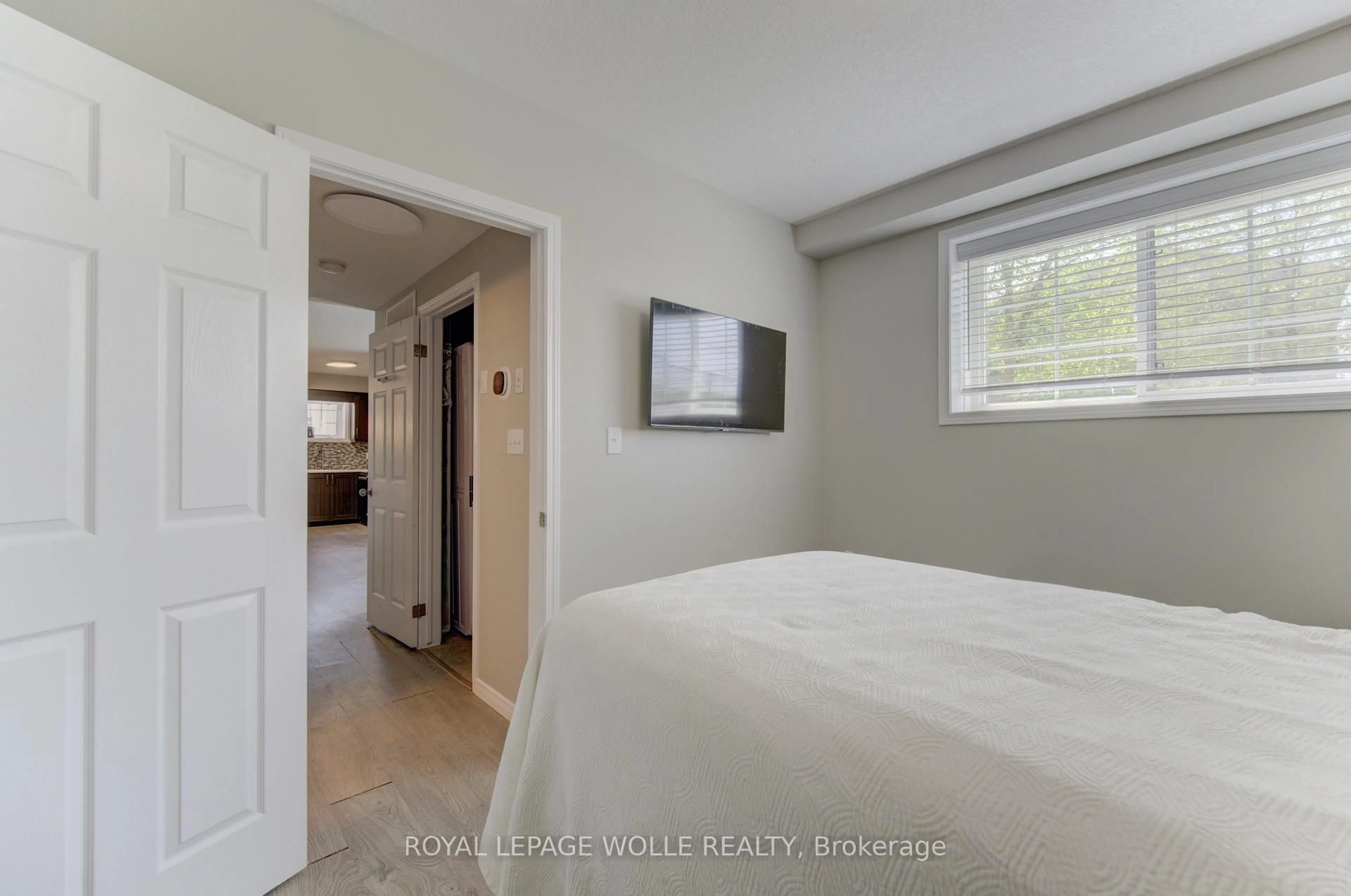 Bedroom with bed, unknown for 388 Old Huron Rd #24A, Kitchener Ontario N2R 0J5