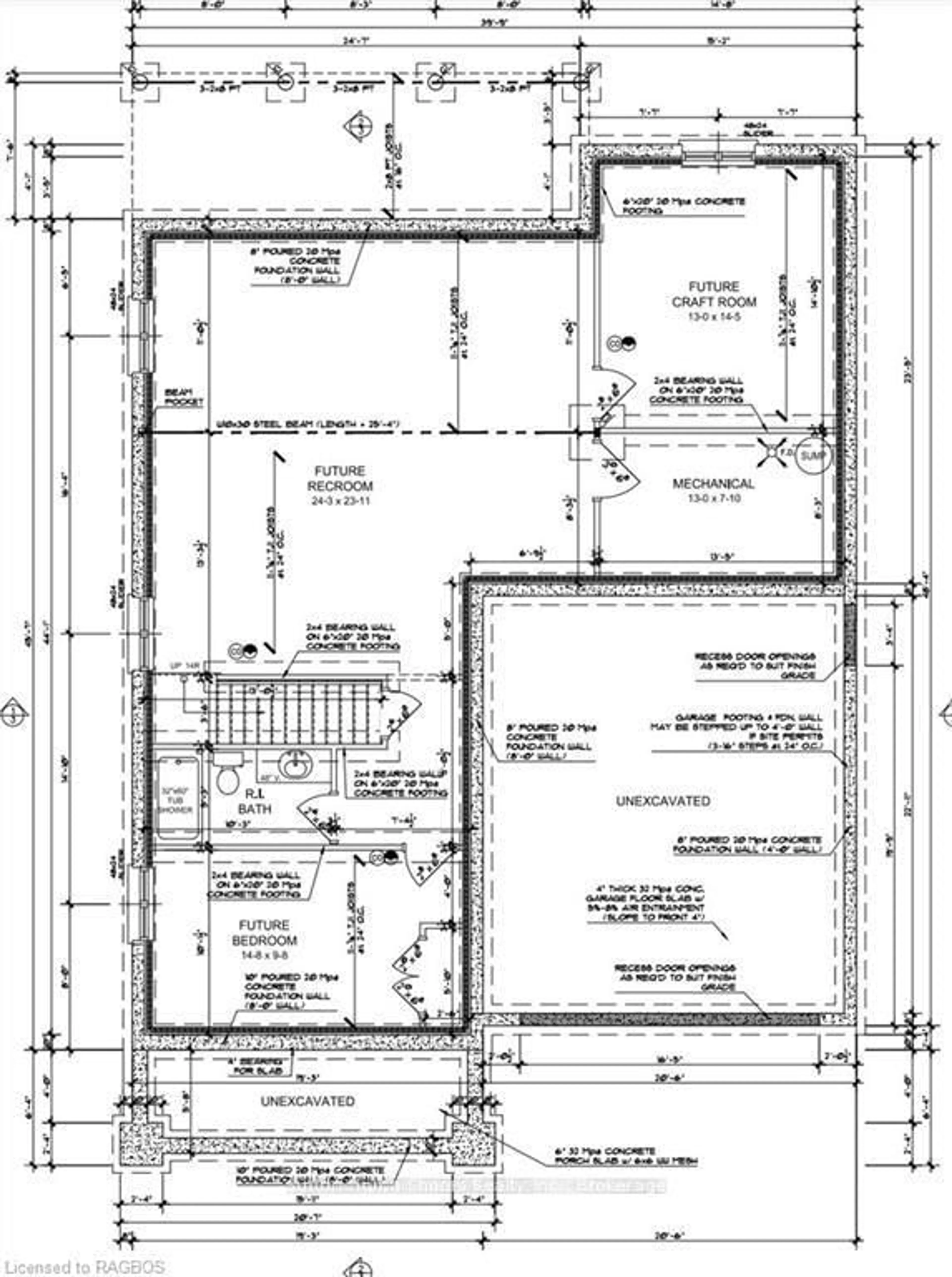 Floor plan for 286 Grosvenor St, Saugeen Shores Ontario N0H 2L0