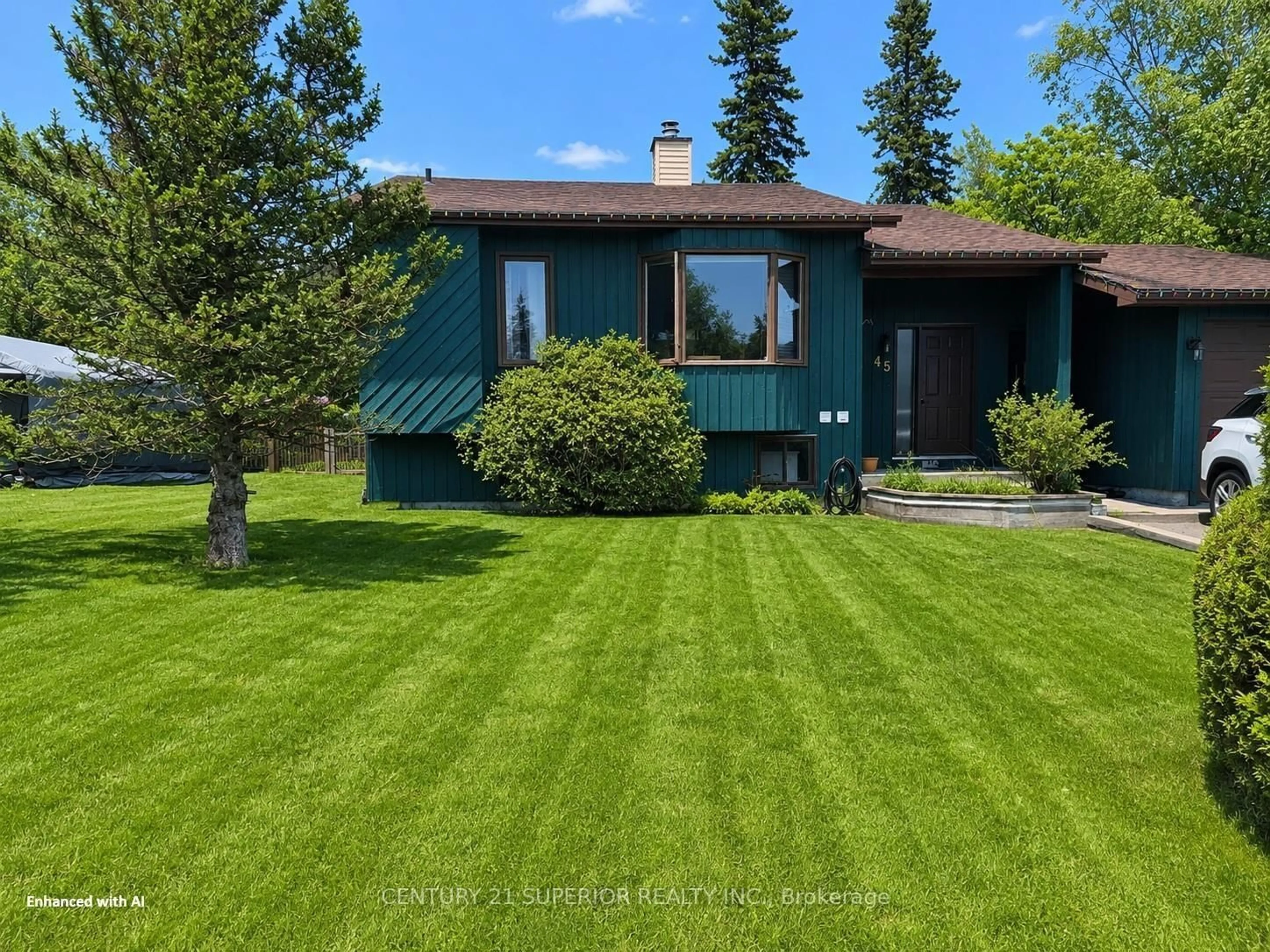 A pic from outside/outdoor area/front of a property/back of a property/a pic from drone, street for 45 Hemlo Drive, Marathon Ontario P0T 2E0