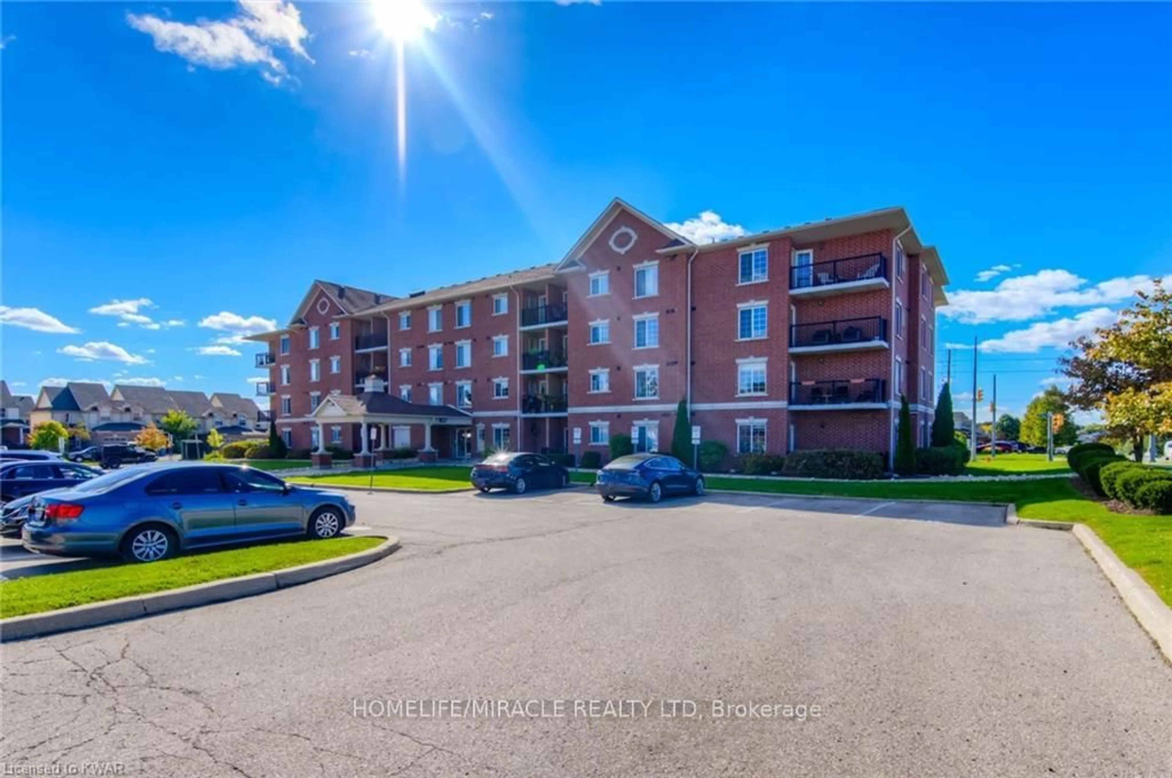 A pic from outside/outdoor area/front of a property/back of a property/a pic from drone, unknown for 415 Grange Rd #101, Guelph Ontario N1E 0C4
