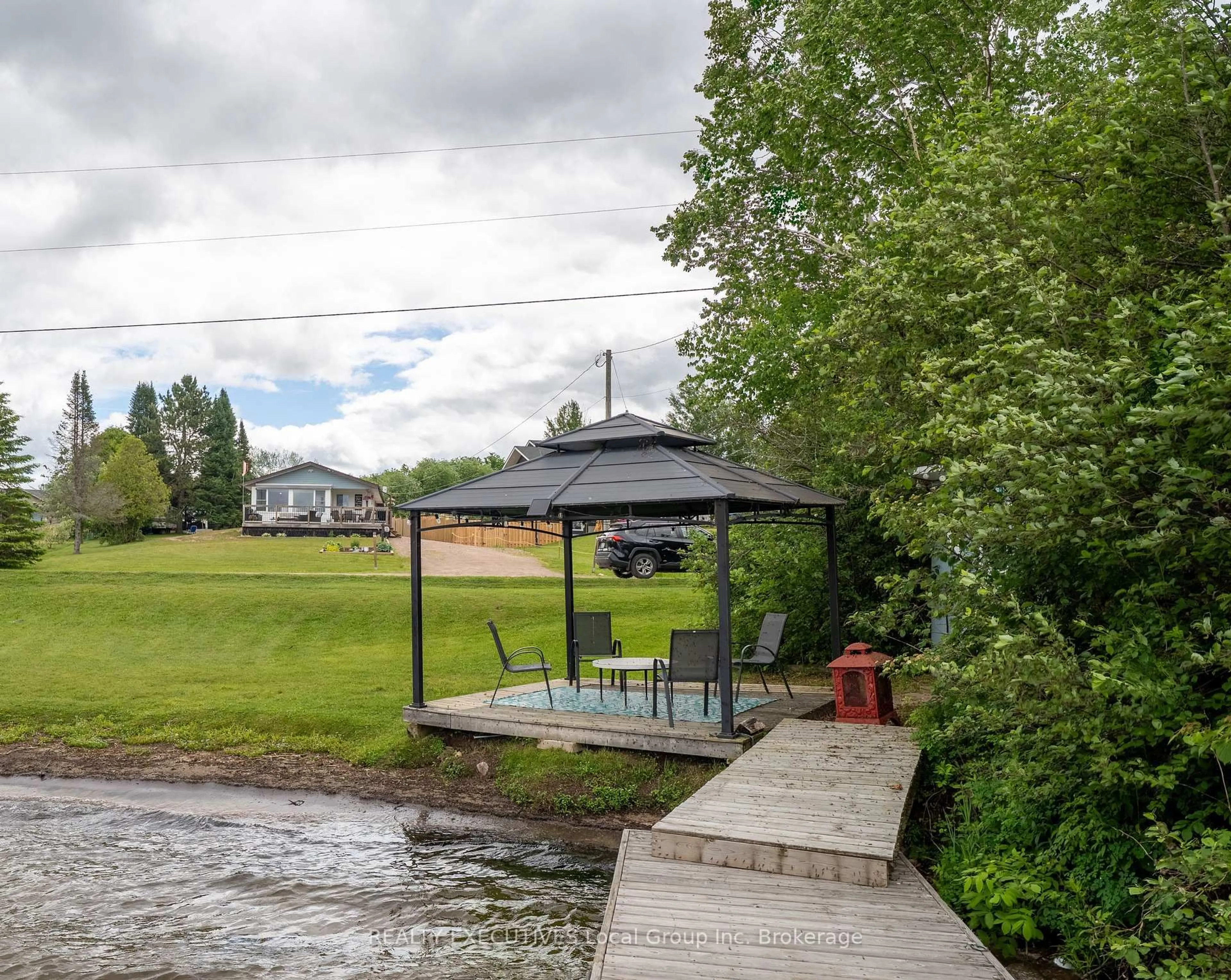 Patio, water/lake/river/ocean view for 44 Lakeshore Rd, Bonfield Ontario P0H 1E0